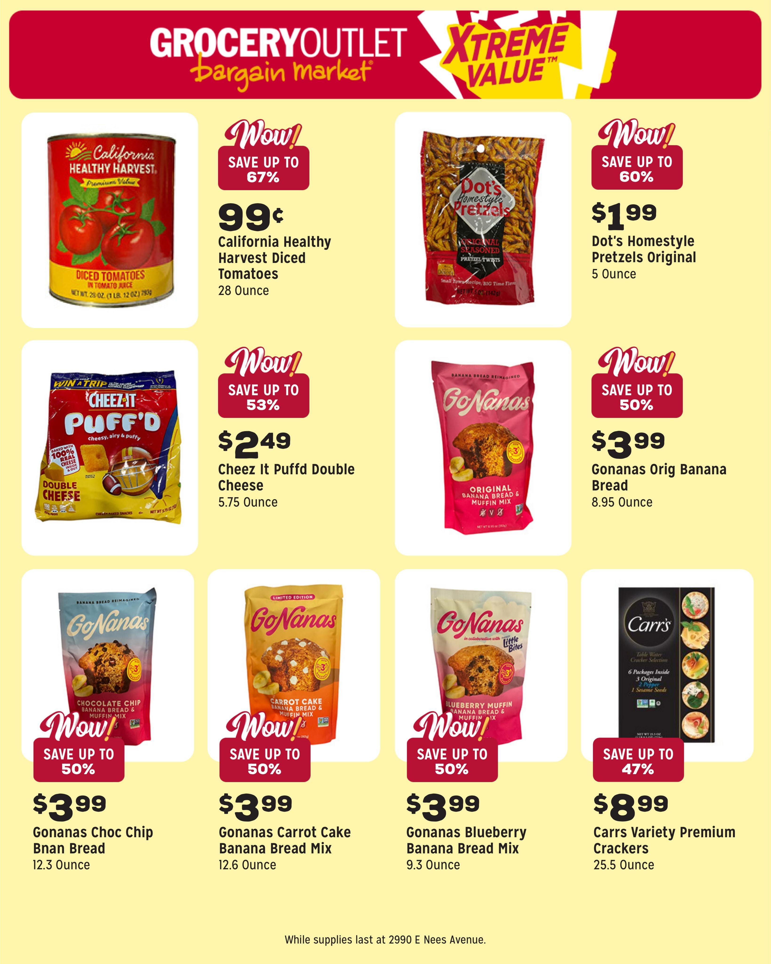 Grocery Outlet (Fresno Area, CA) Weekly Ad August 5 - 11, 2026