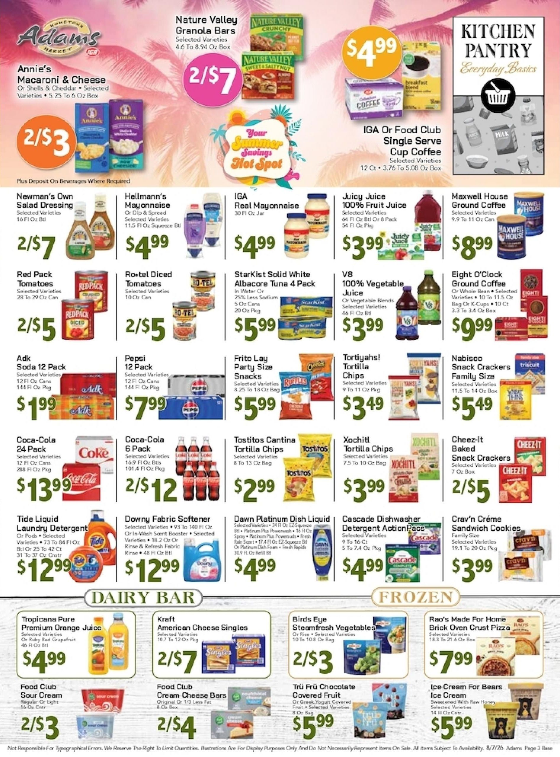 Tri-Town Foods Weekly Ad August 7 - 13, 2026