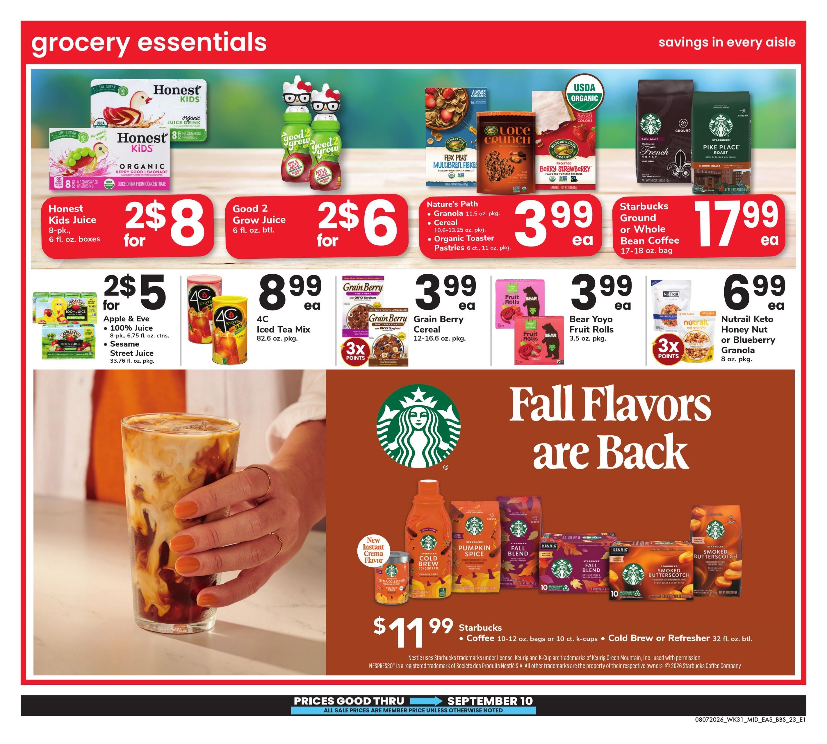 Safeway Big Book of Savings Weekly Ad August 7 - September 10, 2026