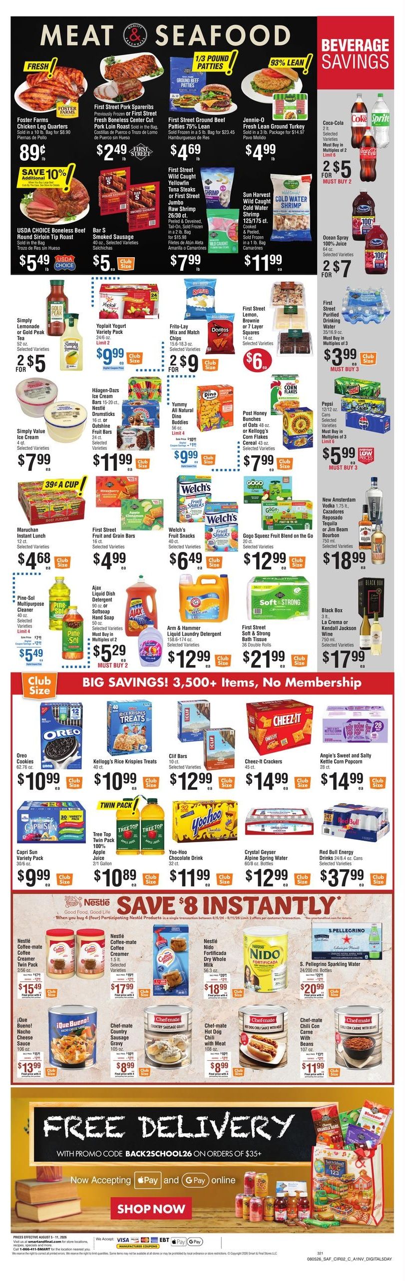 Smart & Final Weekly Ad August 5 - 11, 2026
