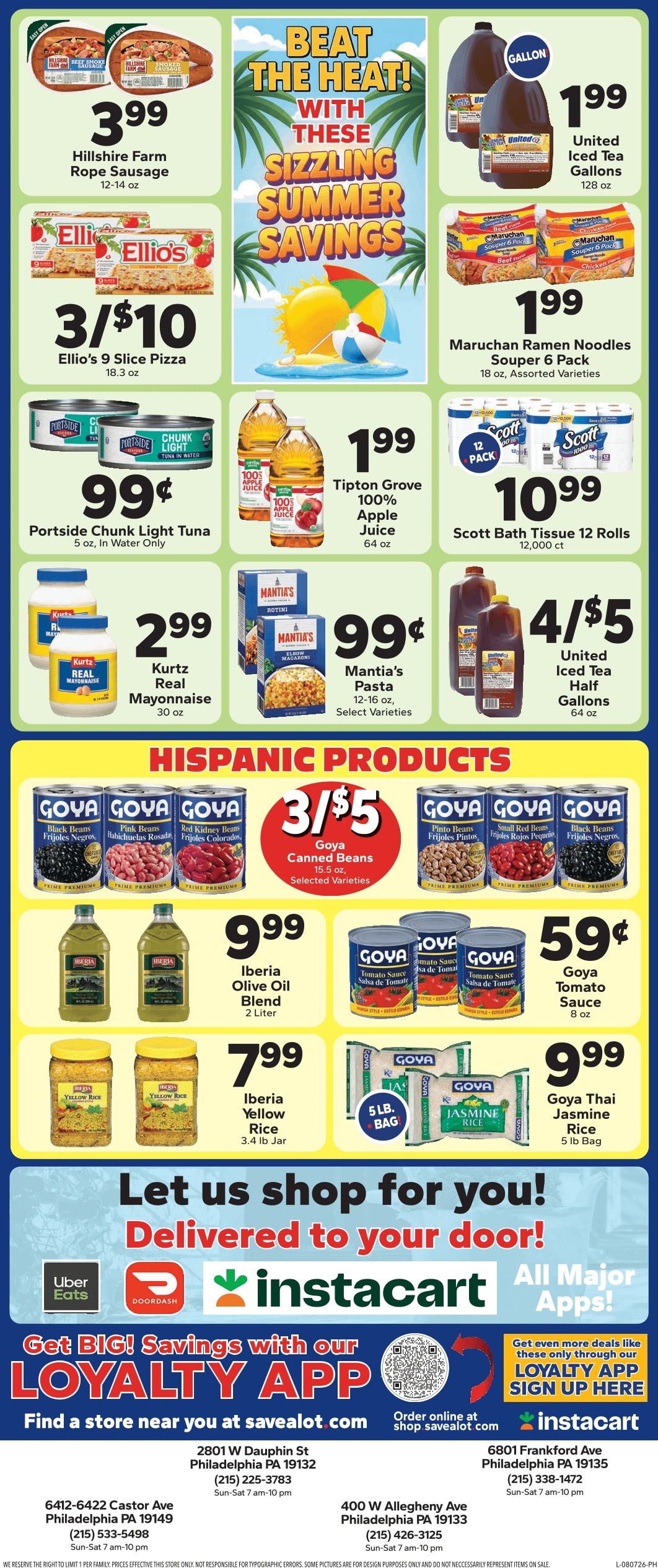 Save a Lot Food Stores Weekly Ad August 7 - 13, 2026