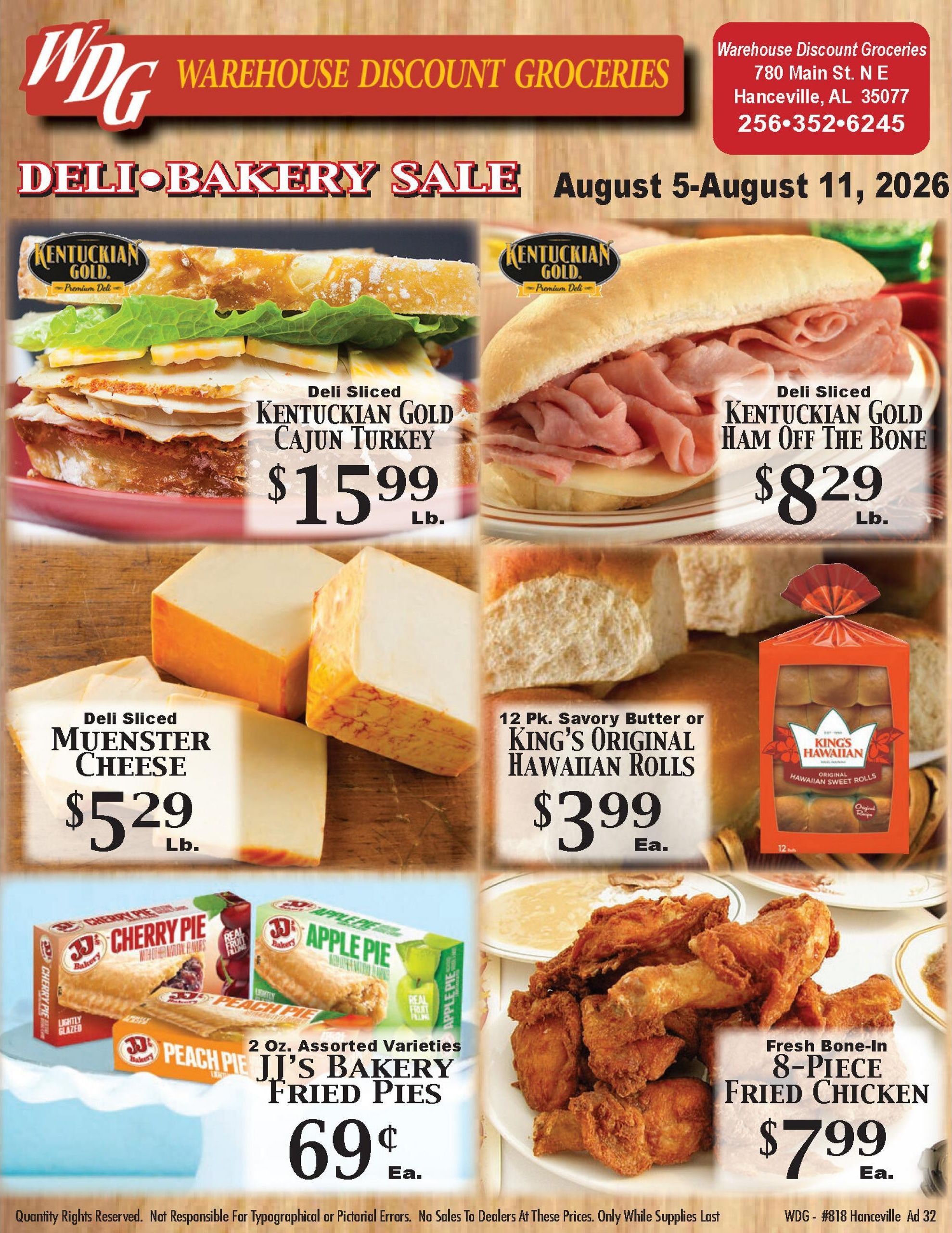Warehouse Discount Groceries Weekly Ad August 5 - 11, 2026