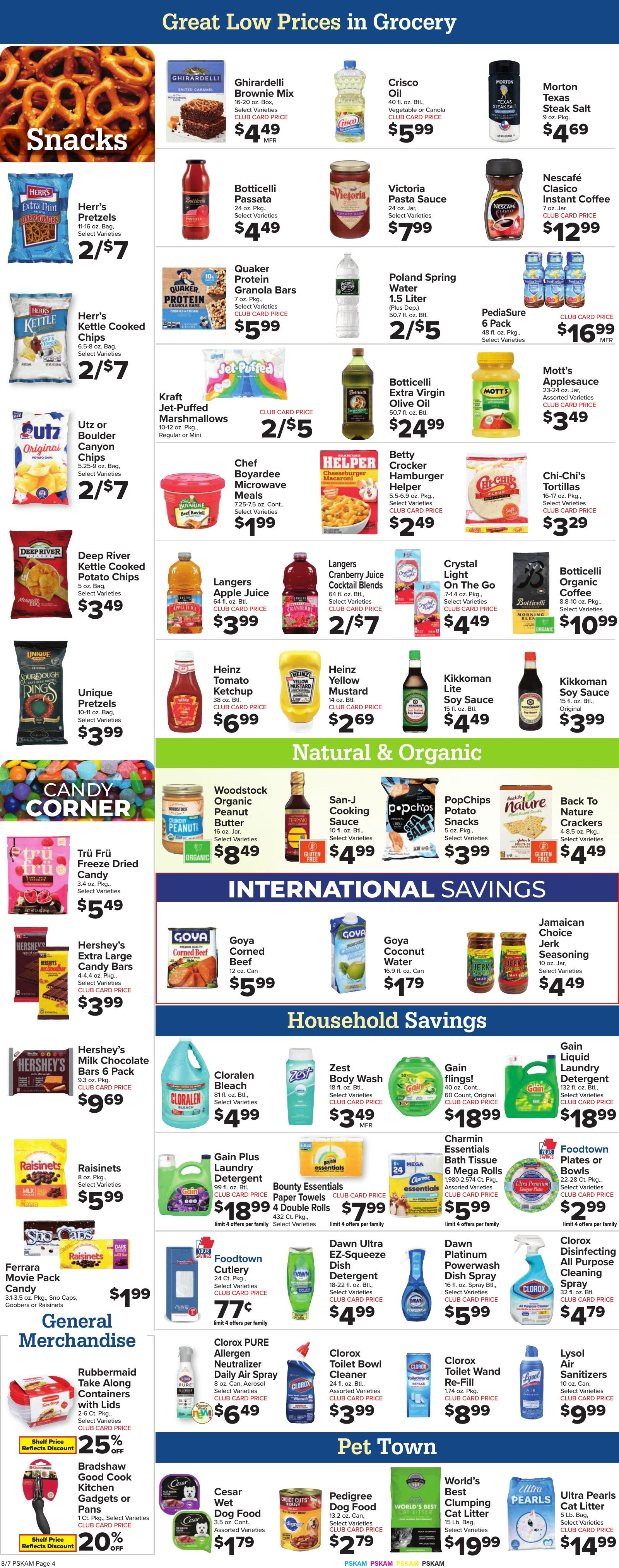 Foodtown Weekly Ad August 7 - 13, 2026