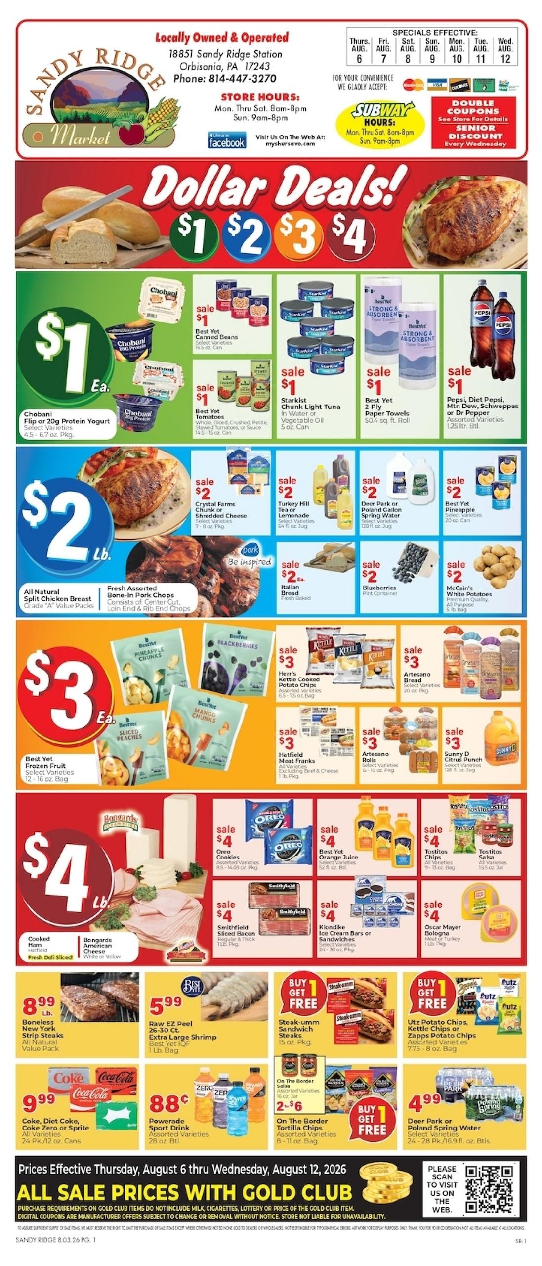 Sandy Ridge Market IGA Weekly Ad August 6 - 12, 2026