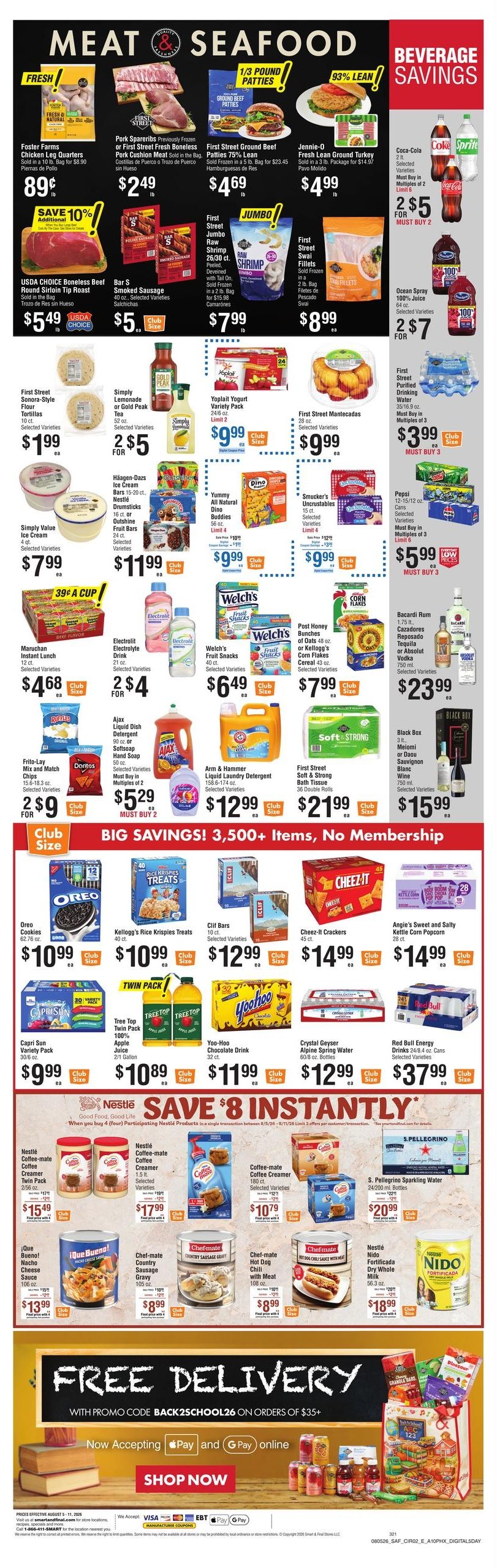 Smart & Final Weekly Ad August 5 - 11, 2026