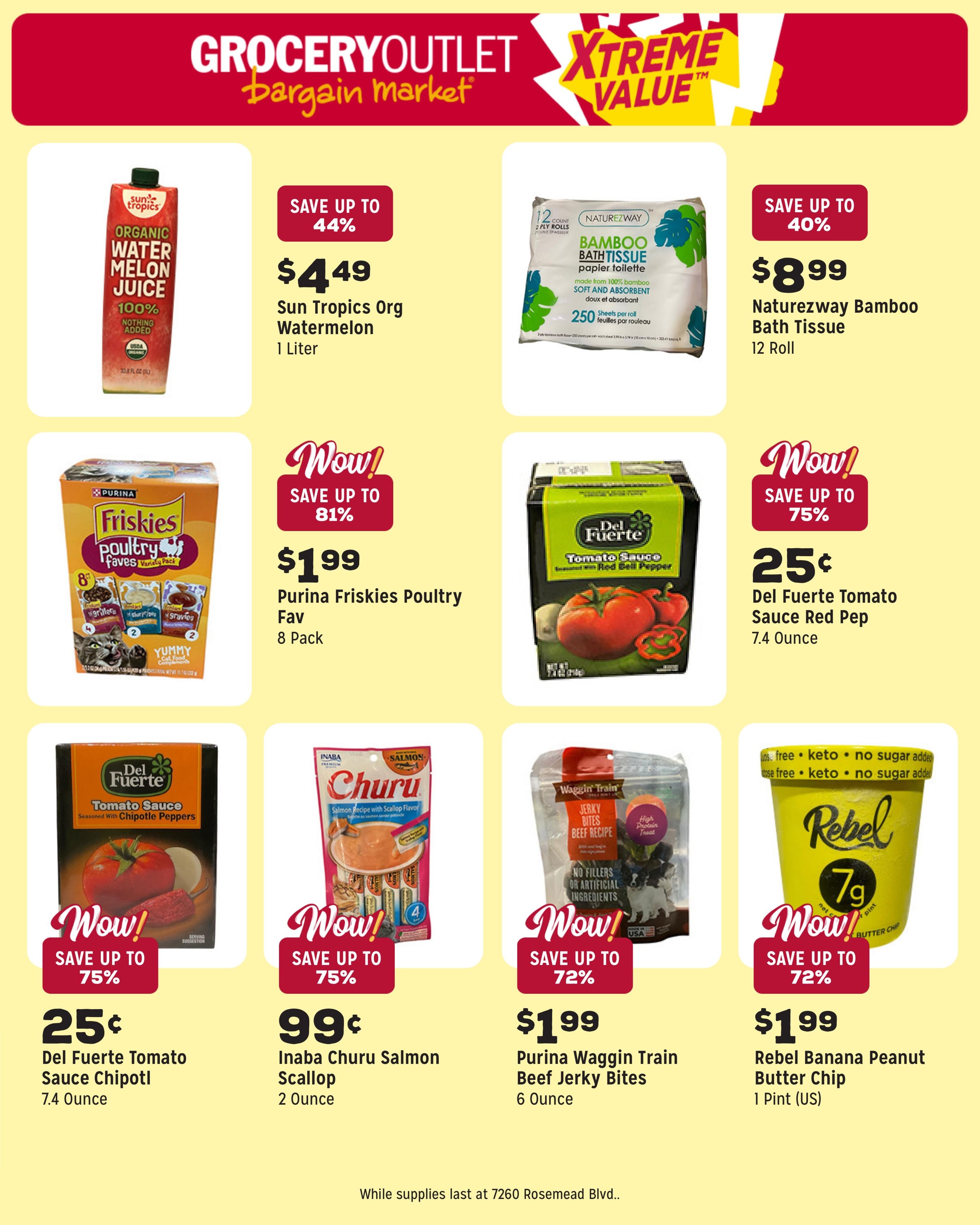 Grocery Outlet (San Gabriel Area, CA) Weekly Ad August 5 - 11, 2026