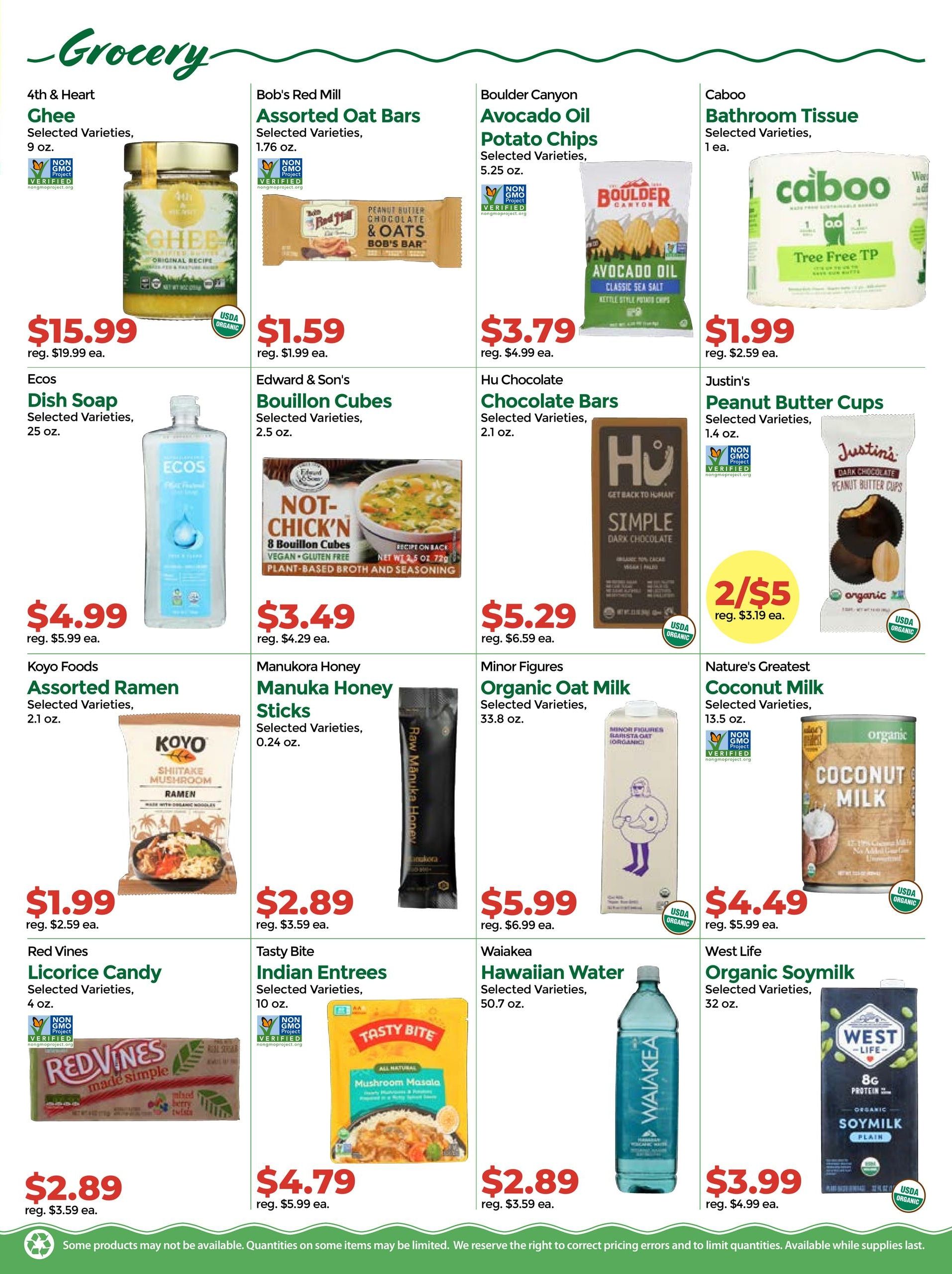 Down to Earth Organic & Natural Weekly Ad August 6 - 19, 2026