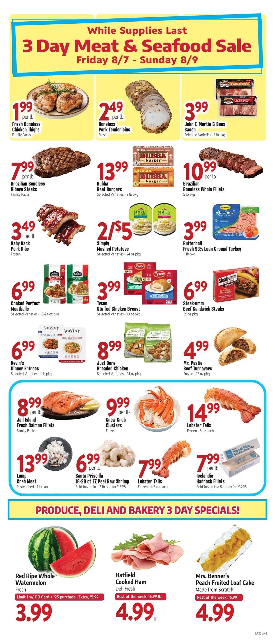 Landis Weekly Ad August 7 - 13, 2026