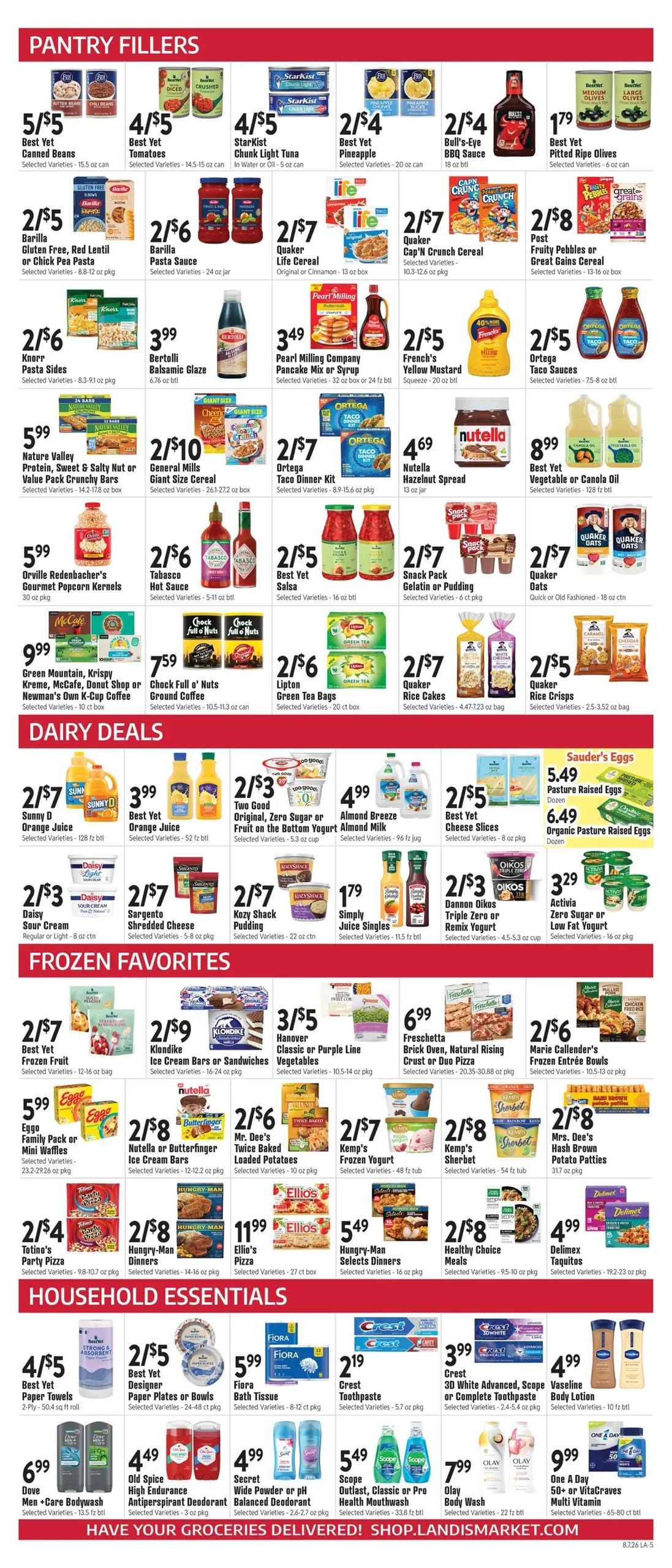 Landis Weekly Ad August 7 - 13, 2026