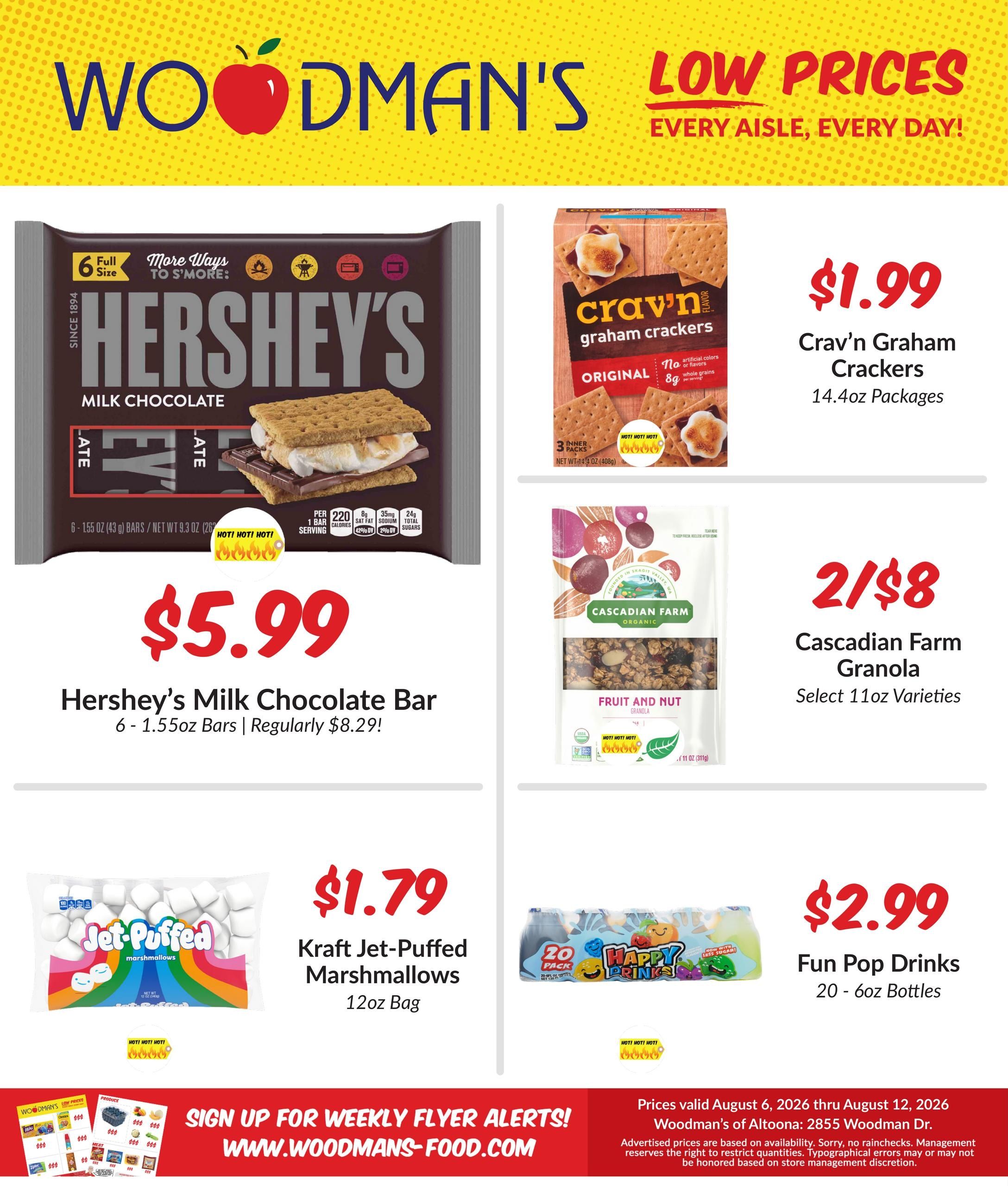 Woodman's Food Market (Eau Claire Area, WI) M1000 Weekly Weekly Ad August 6 - 12, 2026
