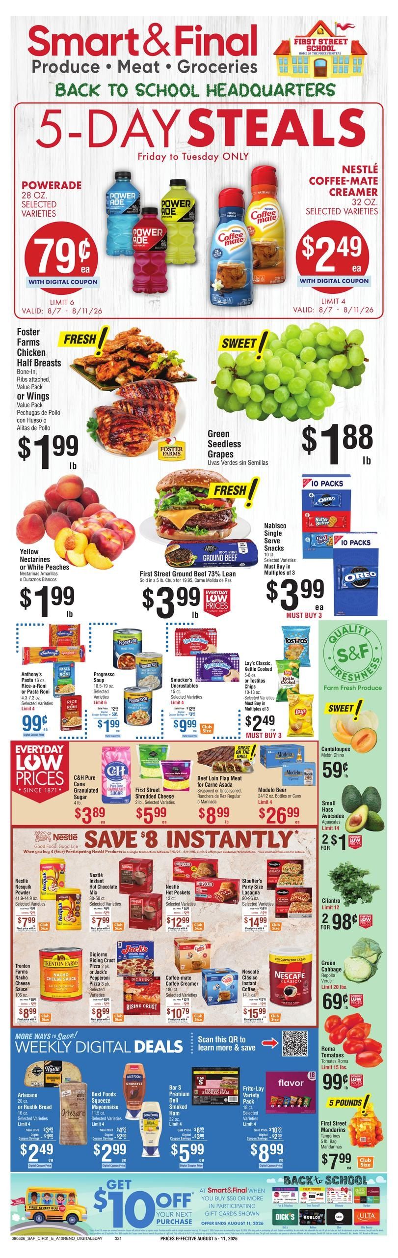 Smart & Final (Reno-Sparks Area, NV) Weekly Ad August 5 - 11, 2026