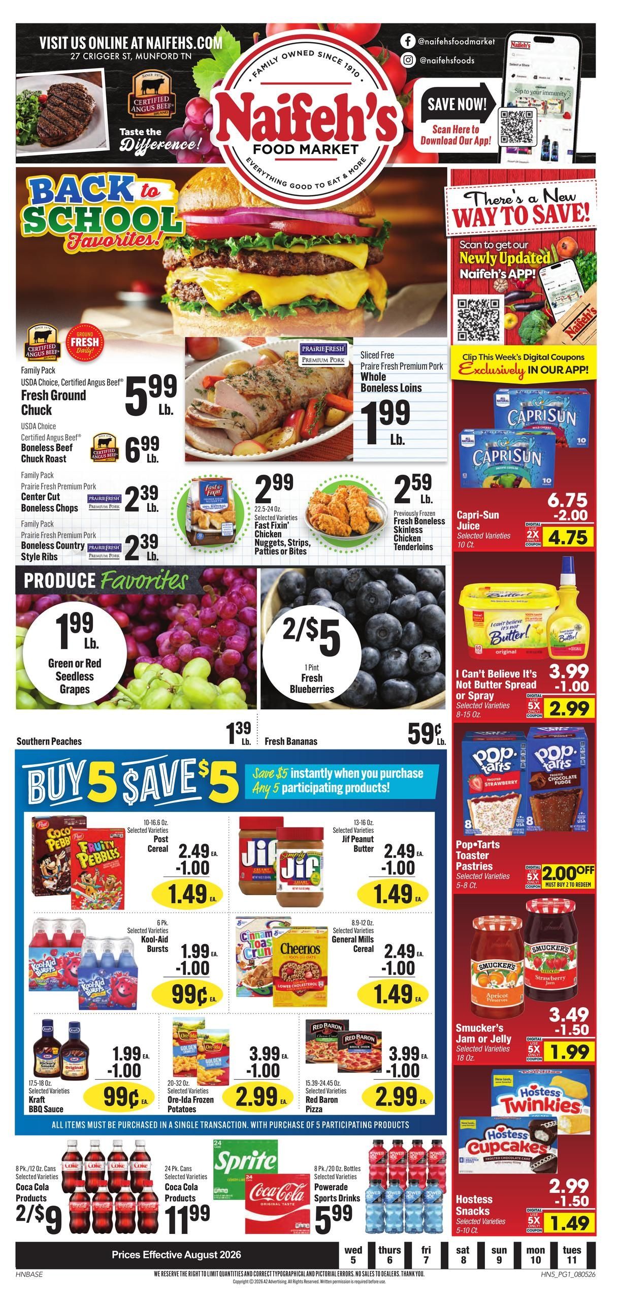 Naifeh's Weekly Ad August 5 - 11, 2026