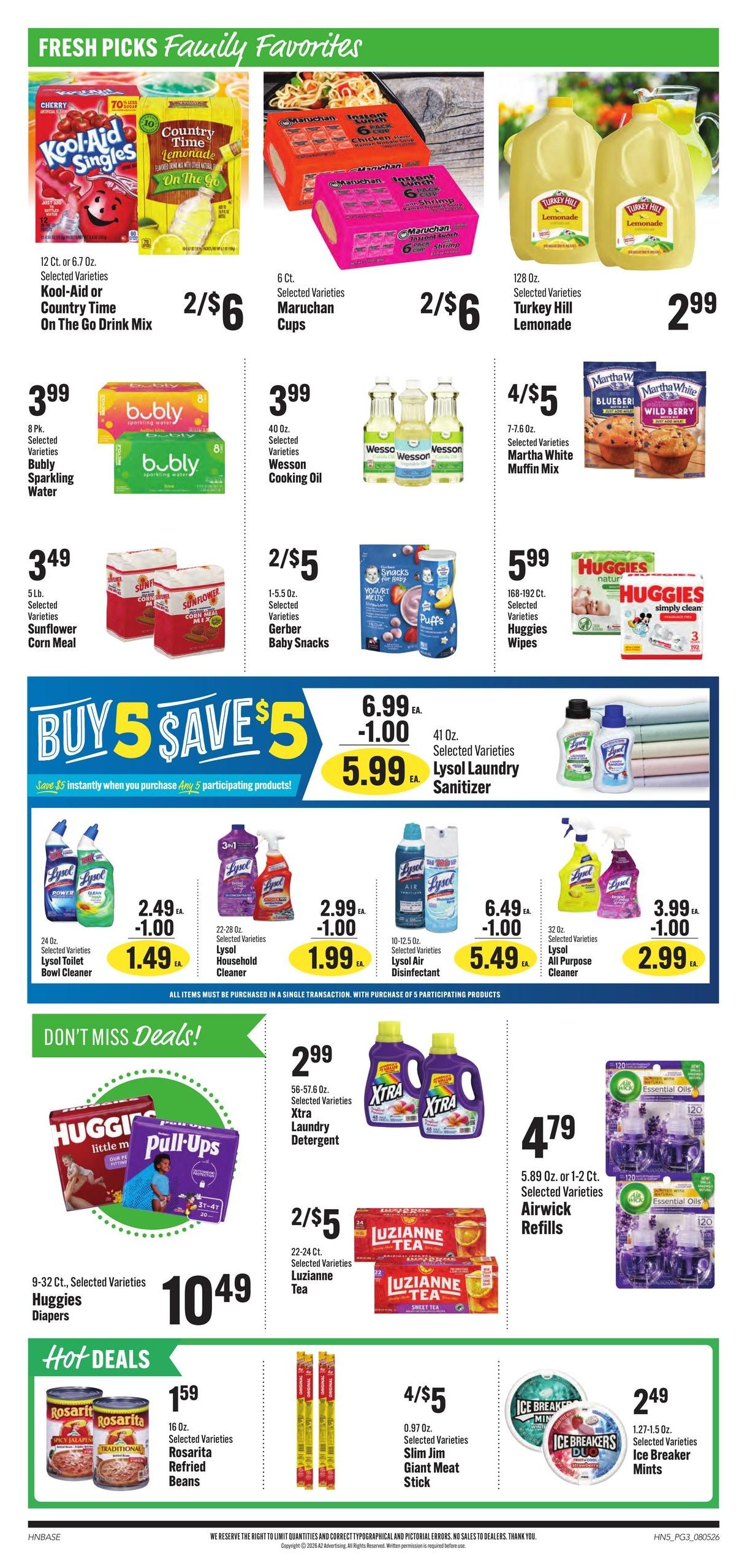 Naifeh's (Ellendale–Marion Area, AR–TN) Weekly Ad August 5 - 11, 2026