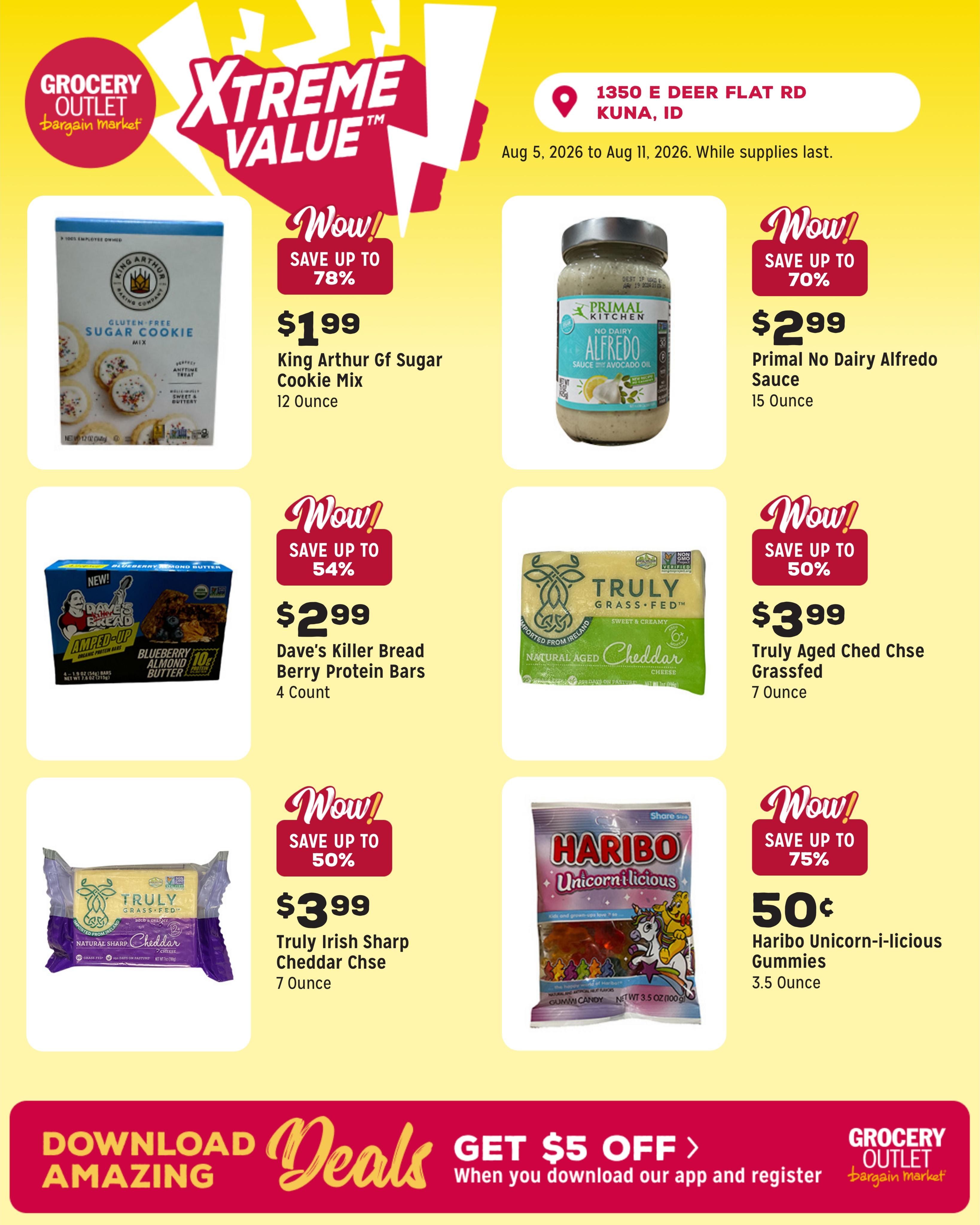 Grocery Outlet (Melba Area, ID) Weekly Ad August 5 - 11, 2026