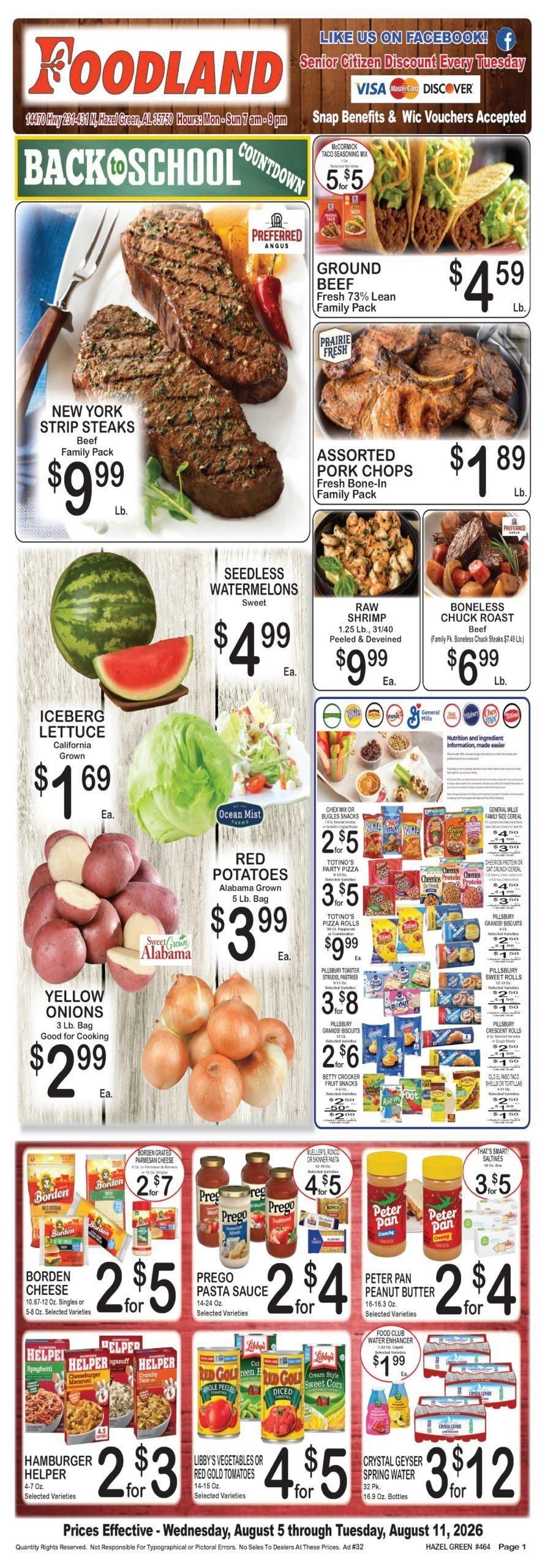 Foodland Grocery Weekly Ad August 4 - 10, 2026