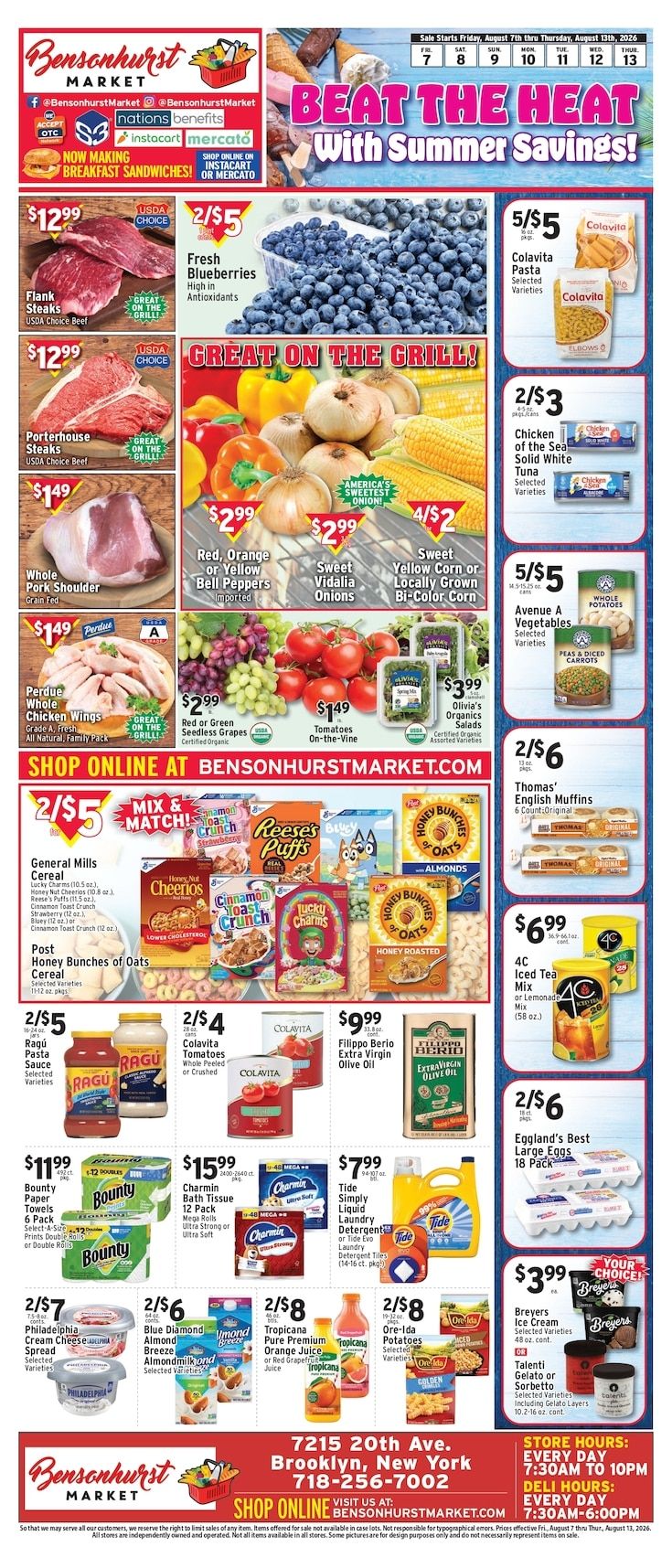 Bensonhurst Market Weekly Ad August 7 - 13, 2026