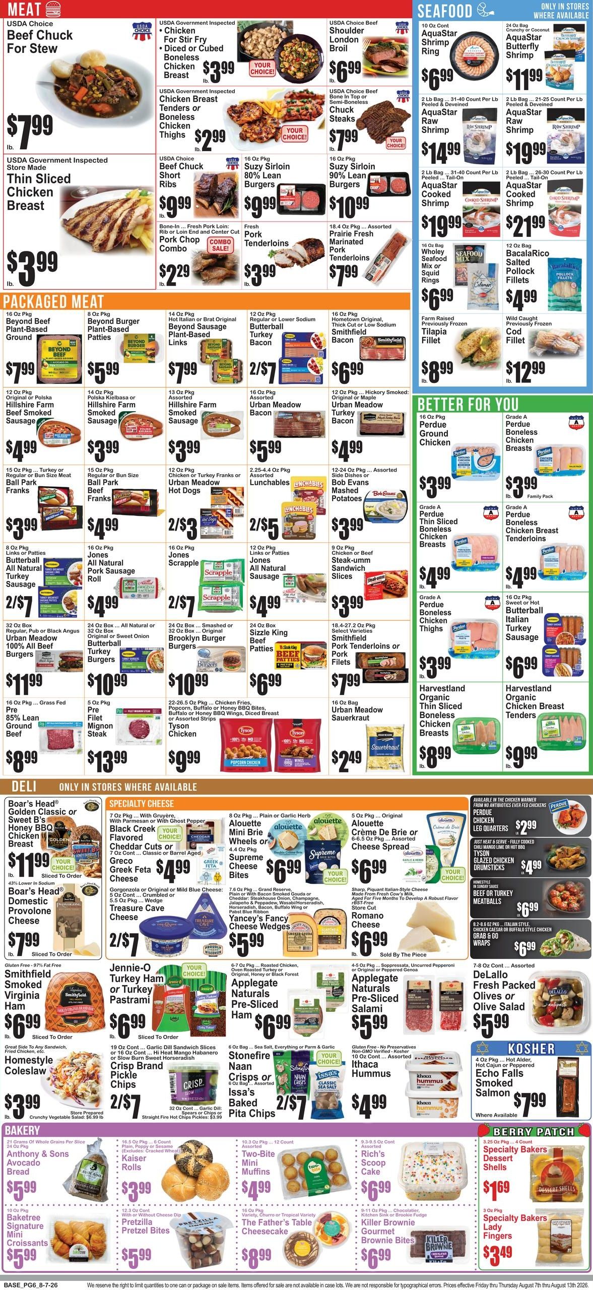 SuperFresh Weekly Ad August 7 - 13, 2026