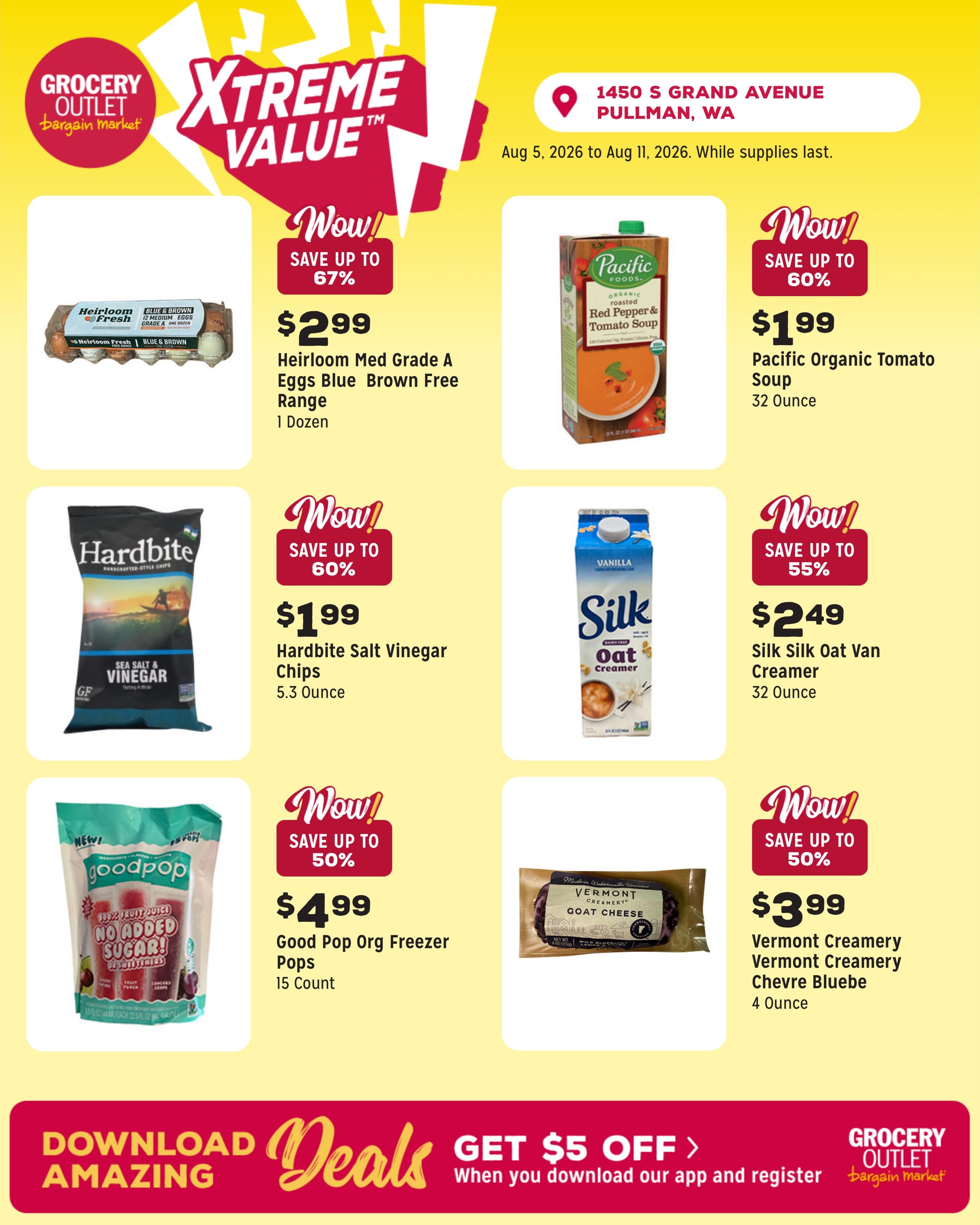 Grocery Outlet (Pomeroy Area, WA) Weekly Ad August 5 - 11, 2026
