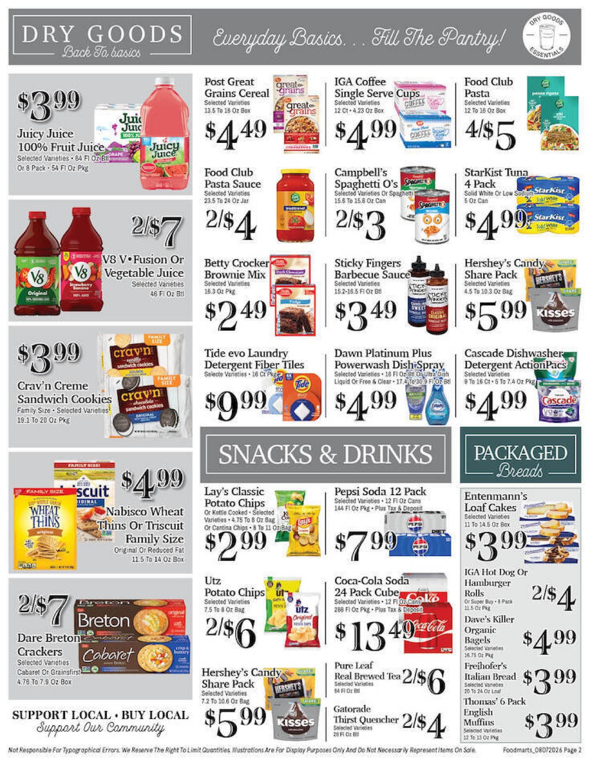 Maine Foodmarts (Ellsworth–Calais Area, ME) Weekly Ad August 7 - 13, 2026