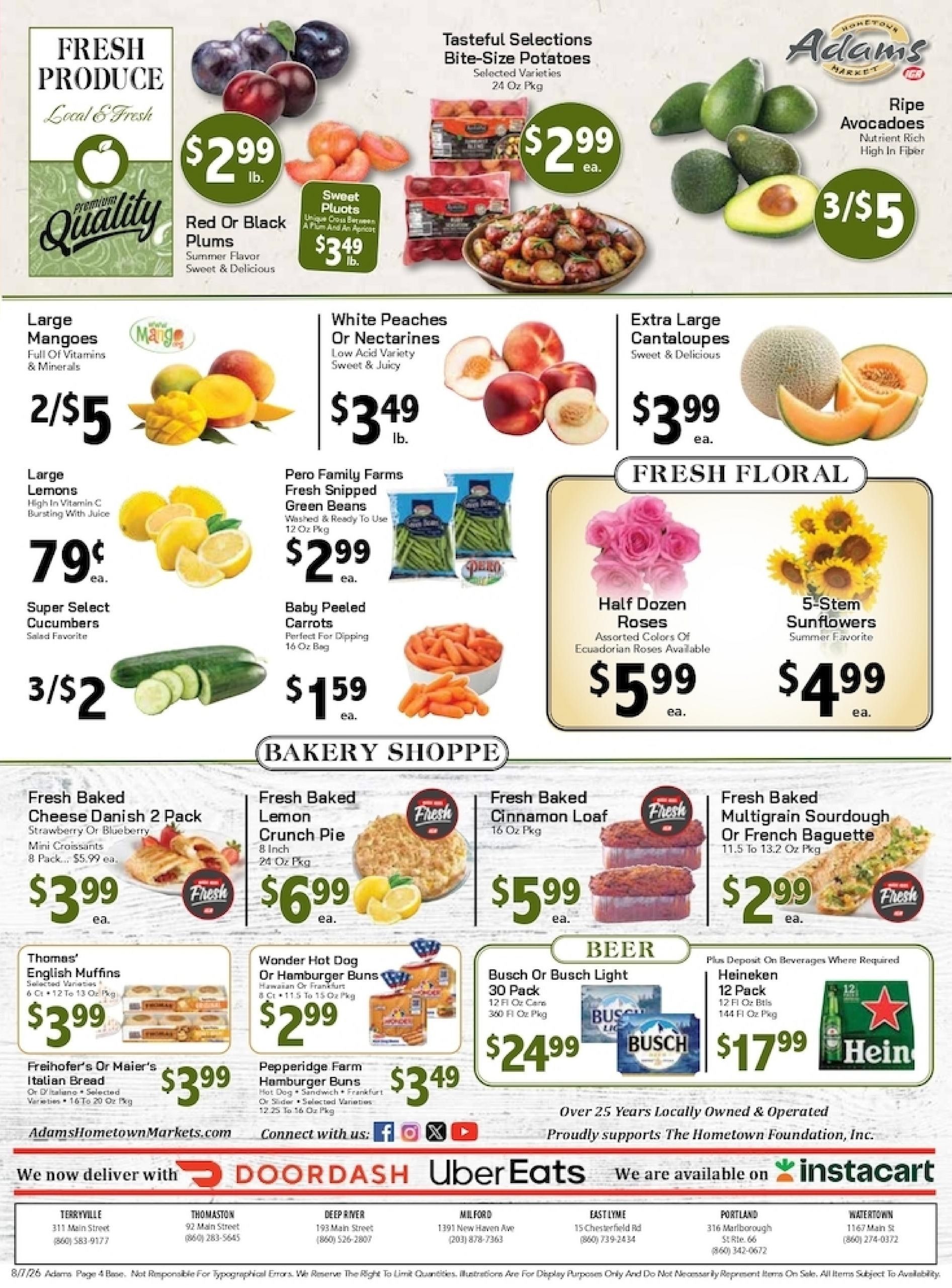 Adams Hometown Market Weekly Ad August 7 - 13, 2026
