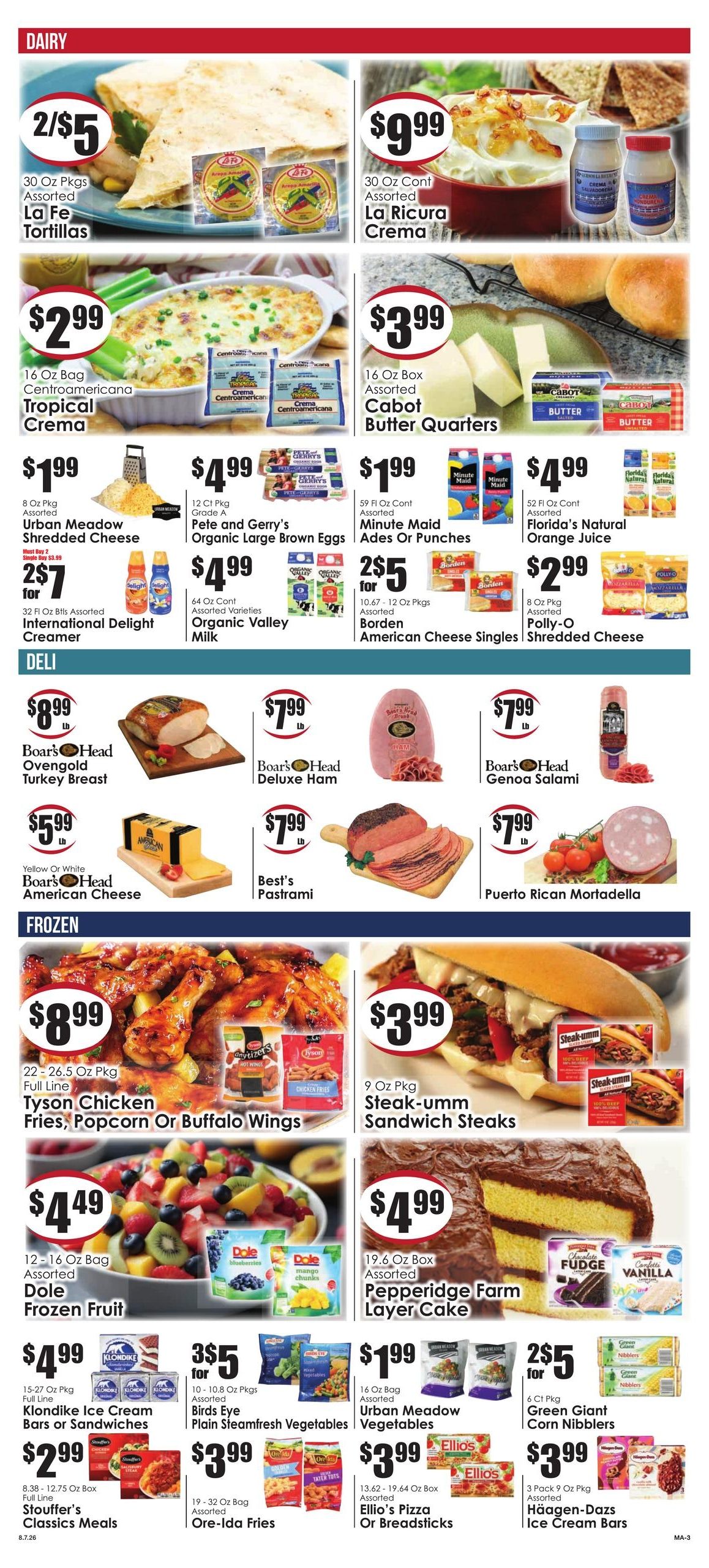 Gala Supermarkets (Worcester Area, MA) Weekly Ad August 7 - 13, 2026