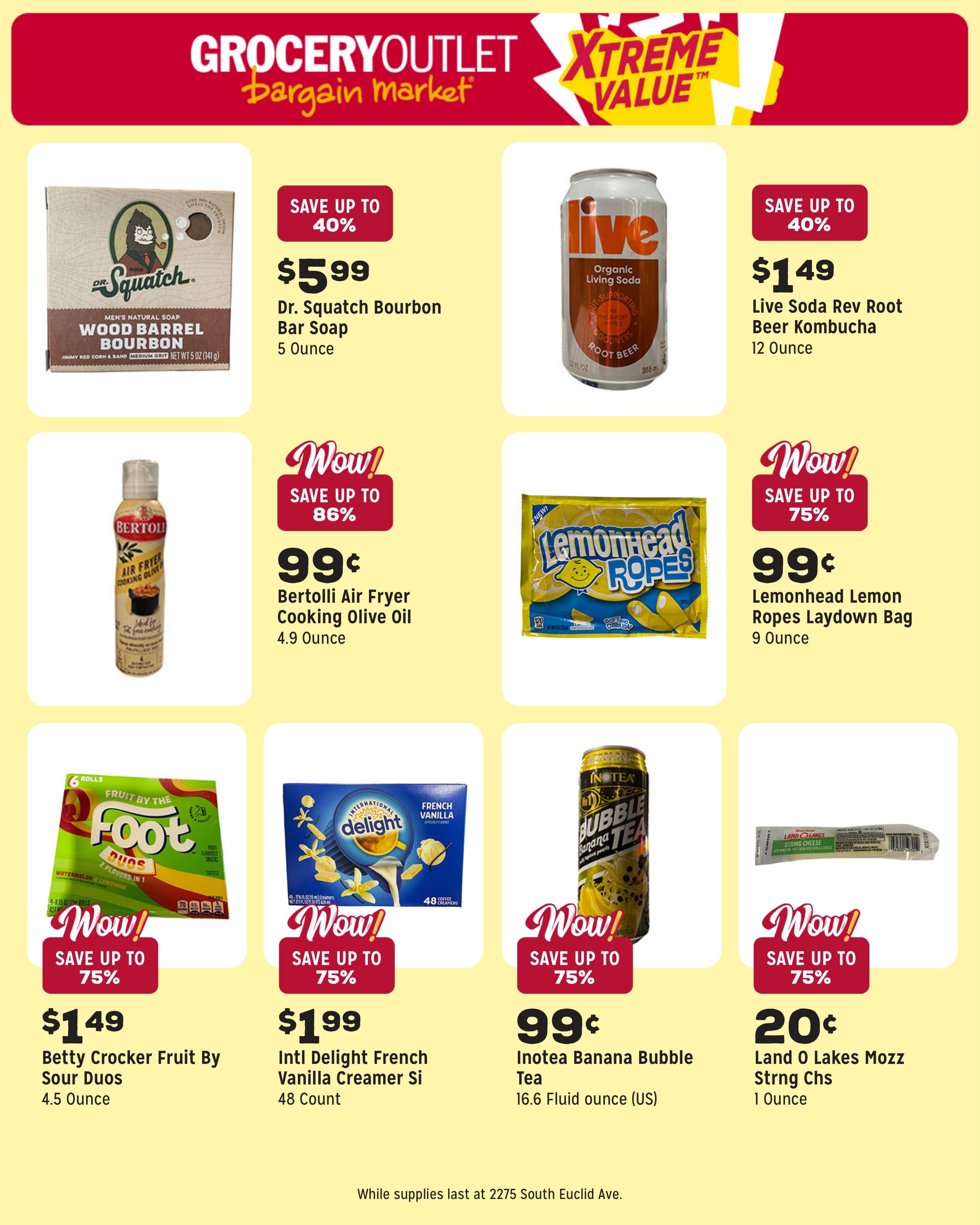 Grocery Outlet (Chino–Ontario Area, CA) Weekly Ad August 5 - 11, 2026