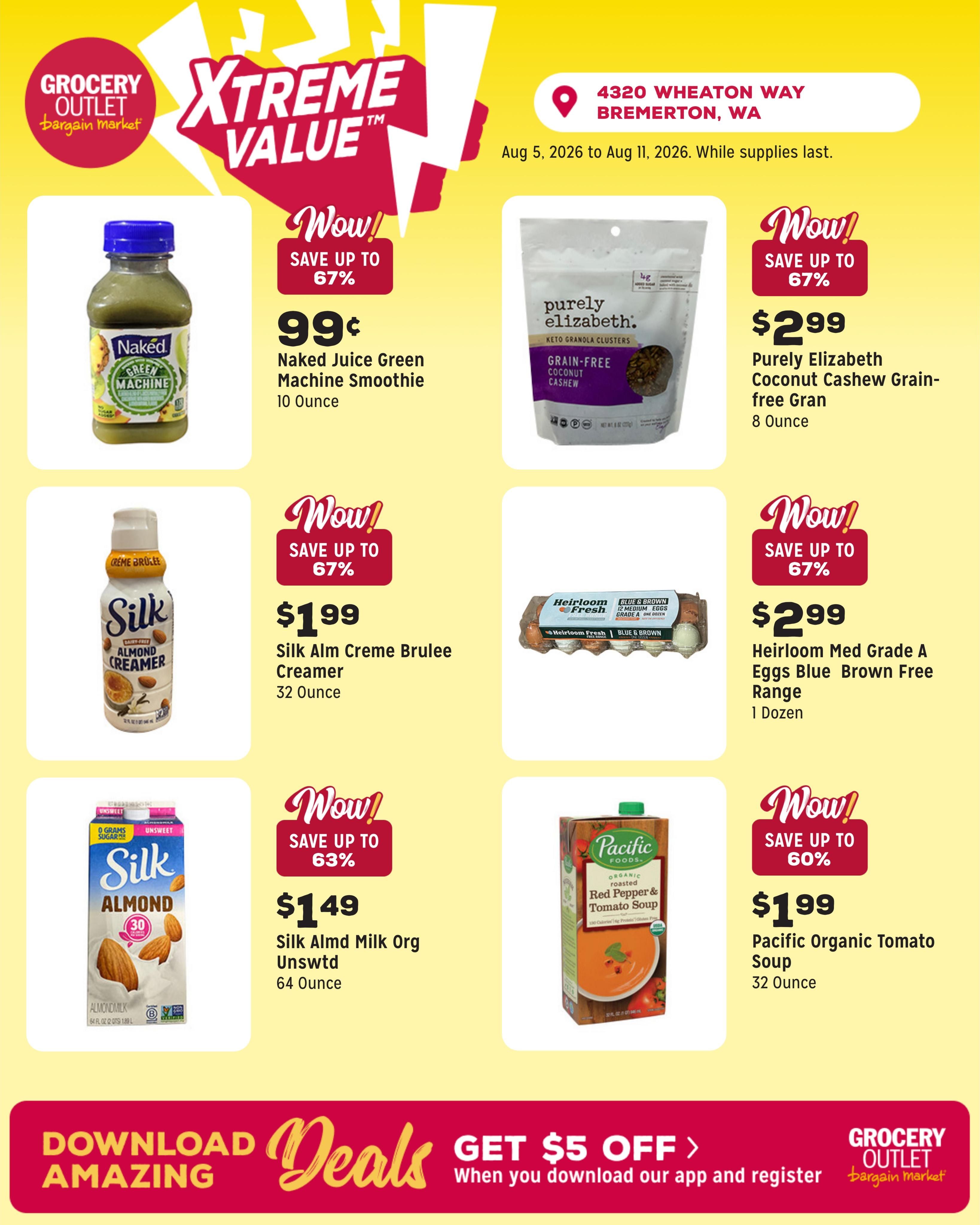 Grocery Outlet (Rollingbay–Bainbridge Island Area, WA) Weekly Ad August 5 - 11, 2026