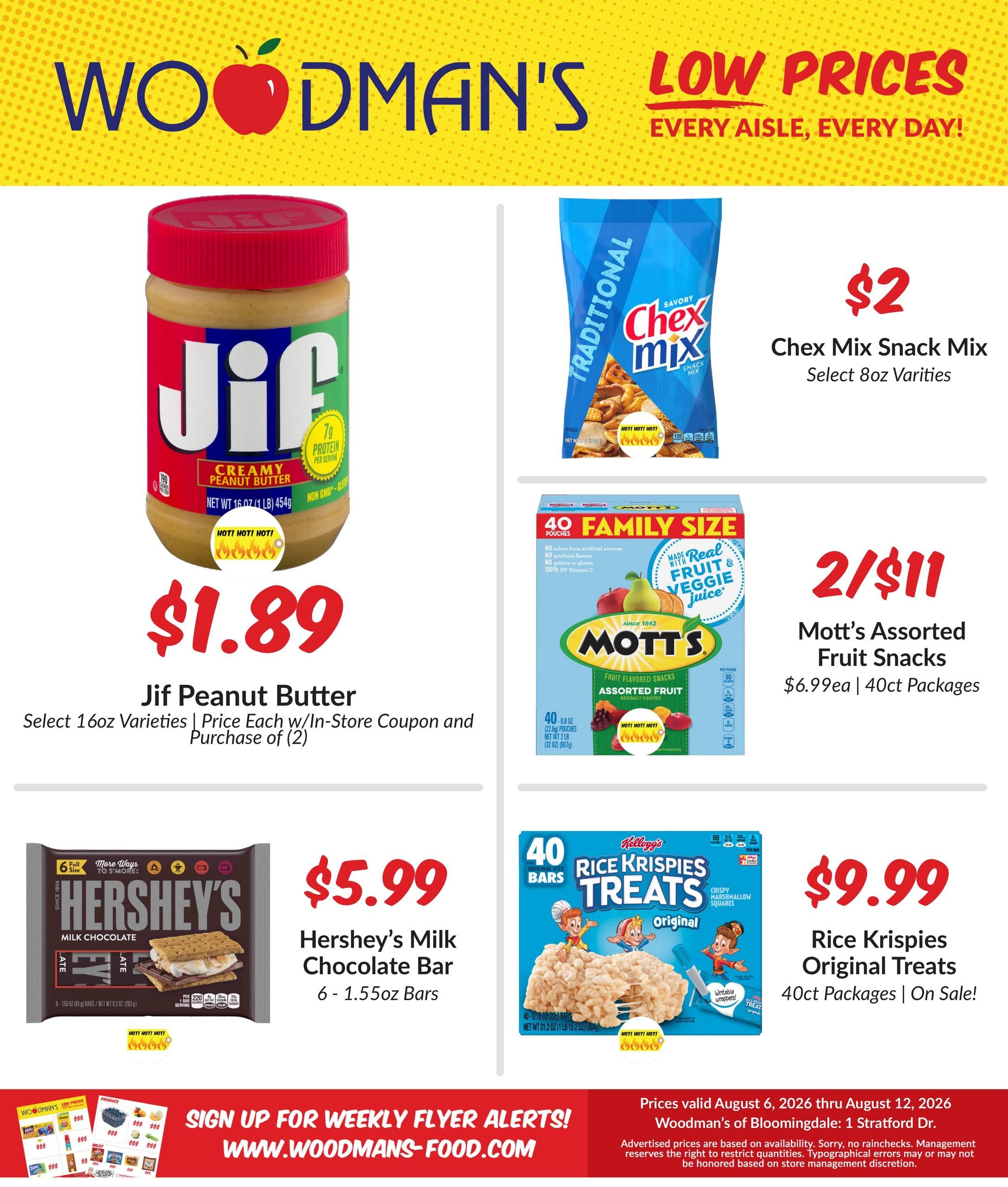 Woodman's Food Market (Wheaton–Glen Ellyn Area, IL) M1000 Weekly Weekly Ad August 6 - 12, 2026