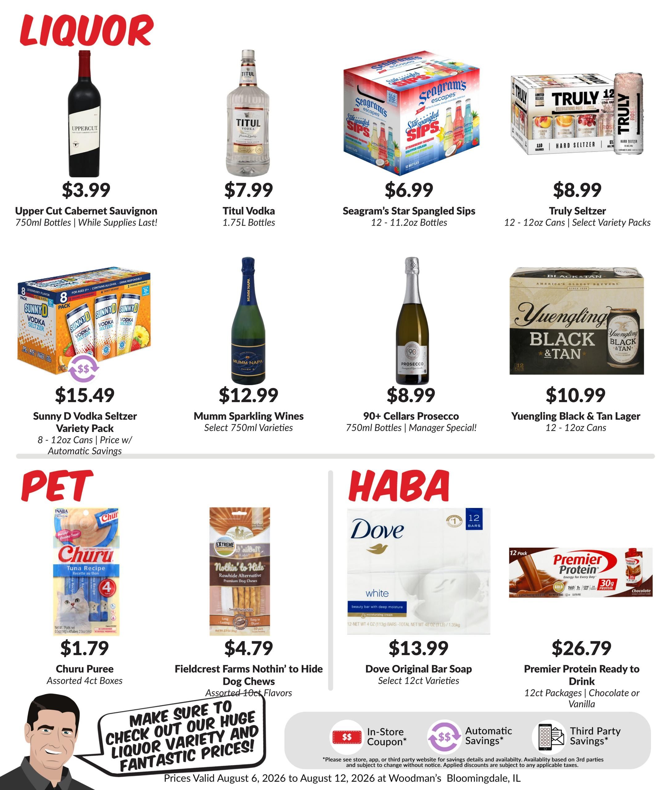 Woodman's Food Market (Wheaton–Glen Ellyn Area, IL) M1000 Weekly Weekly Ad August 6 - 12, 2026