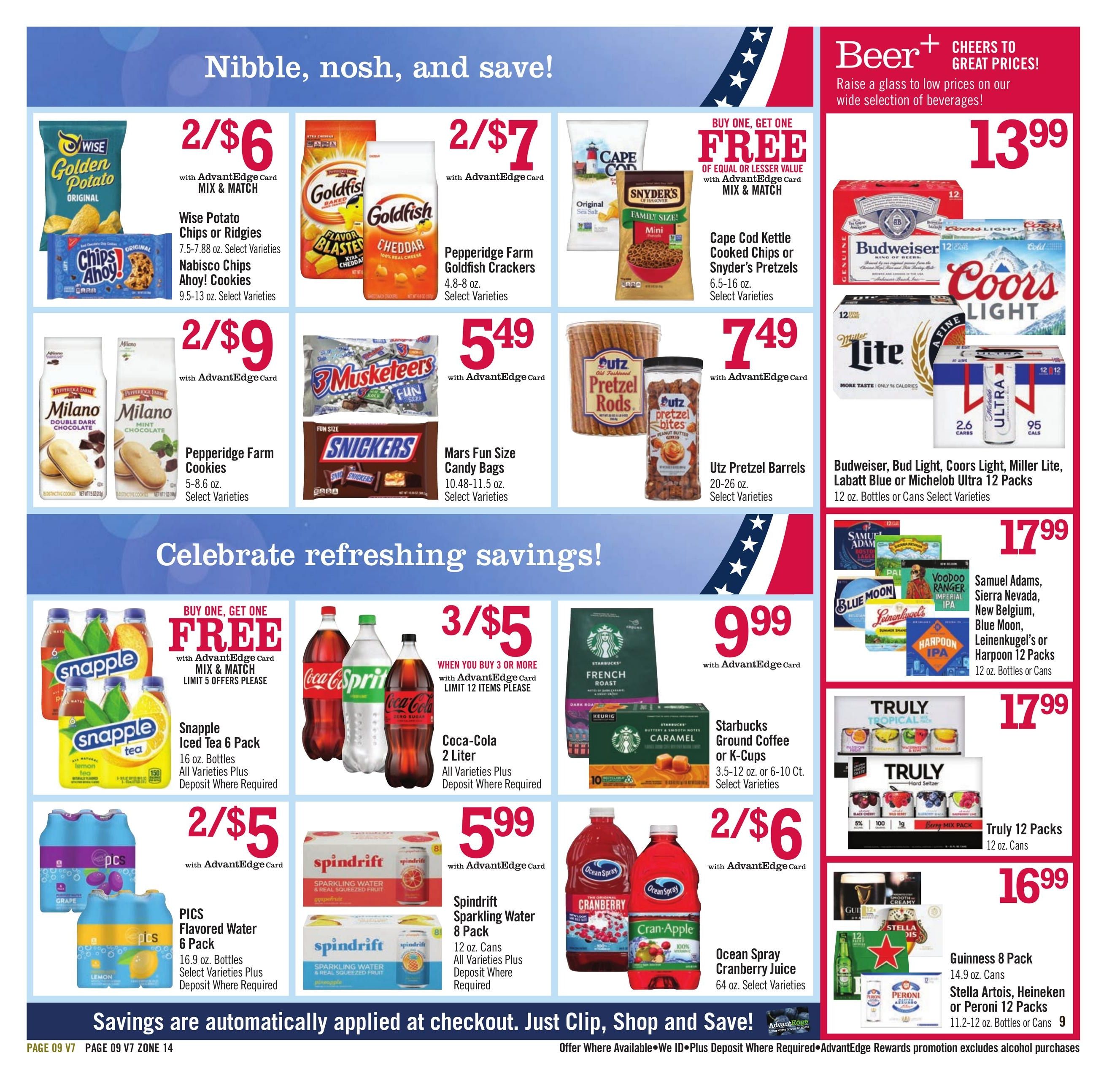 Price Chopper (Springfield–Cromwell Area, CT–MA) Weekly Ad August 9 - 15, 2026