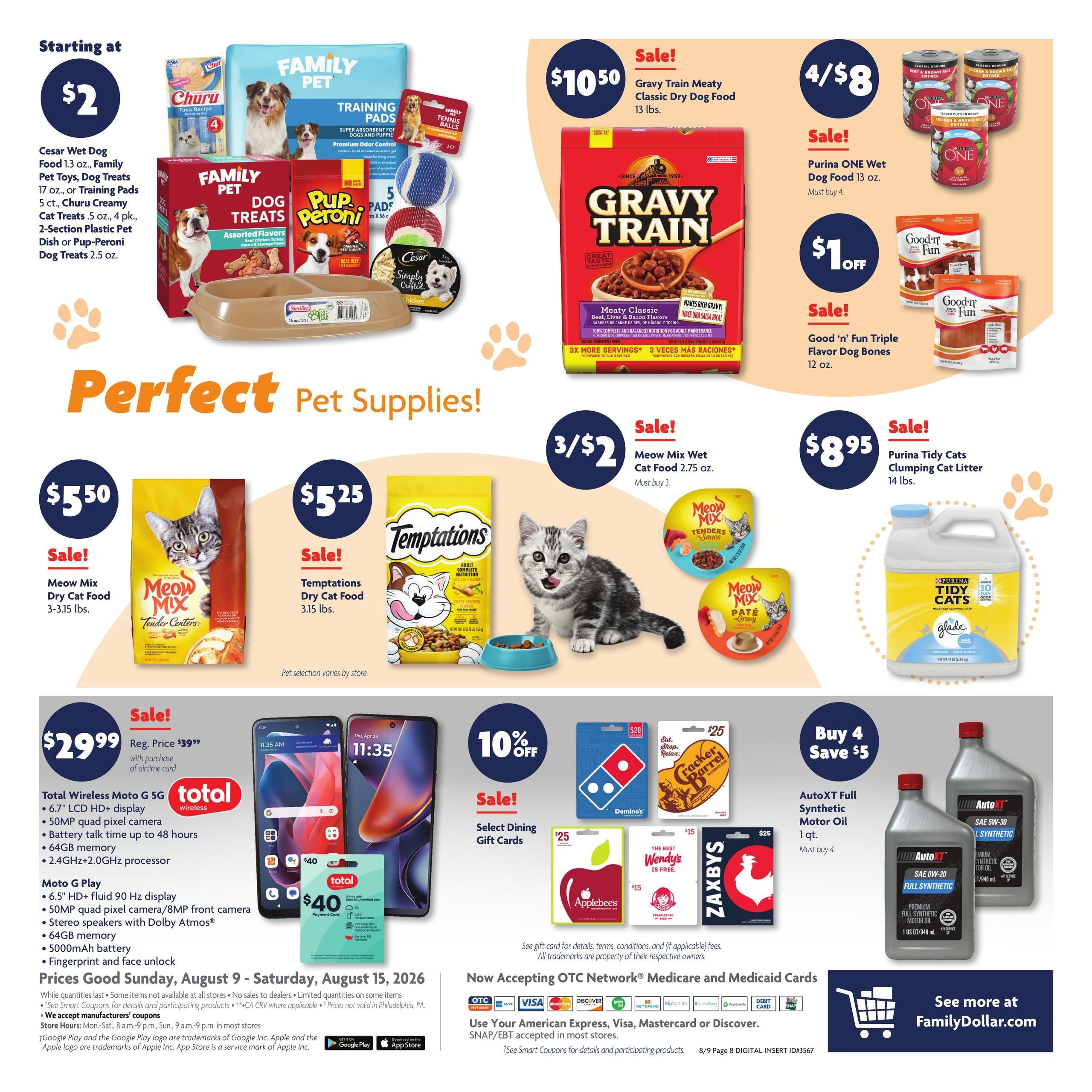 Family Dollar (MI) Weekly Ad August 9 - 15, 2026