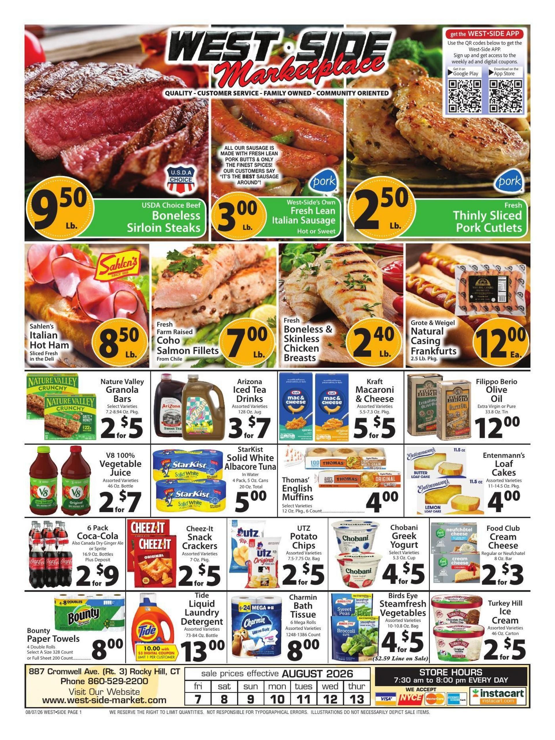 West Side Marketplace Weekly Ad August 7 - 13, 2026