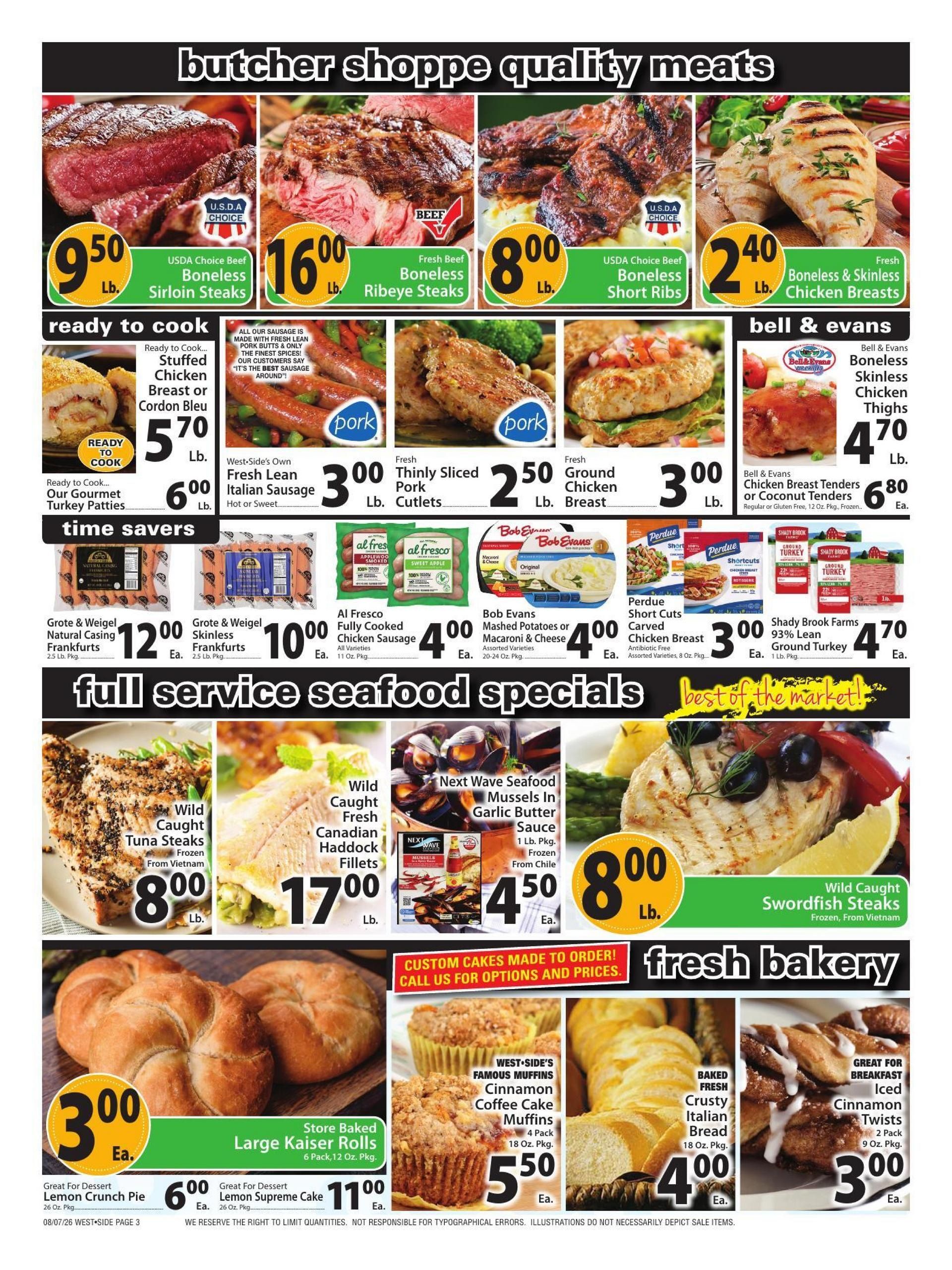 West Side Marketplace Weekly Ad August 7 - 13, 2026
