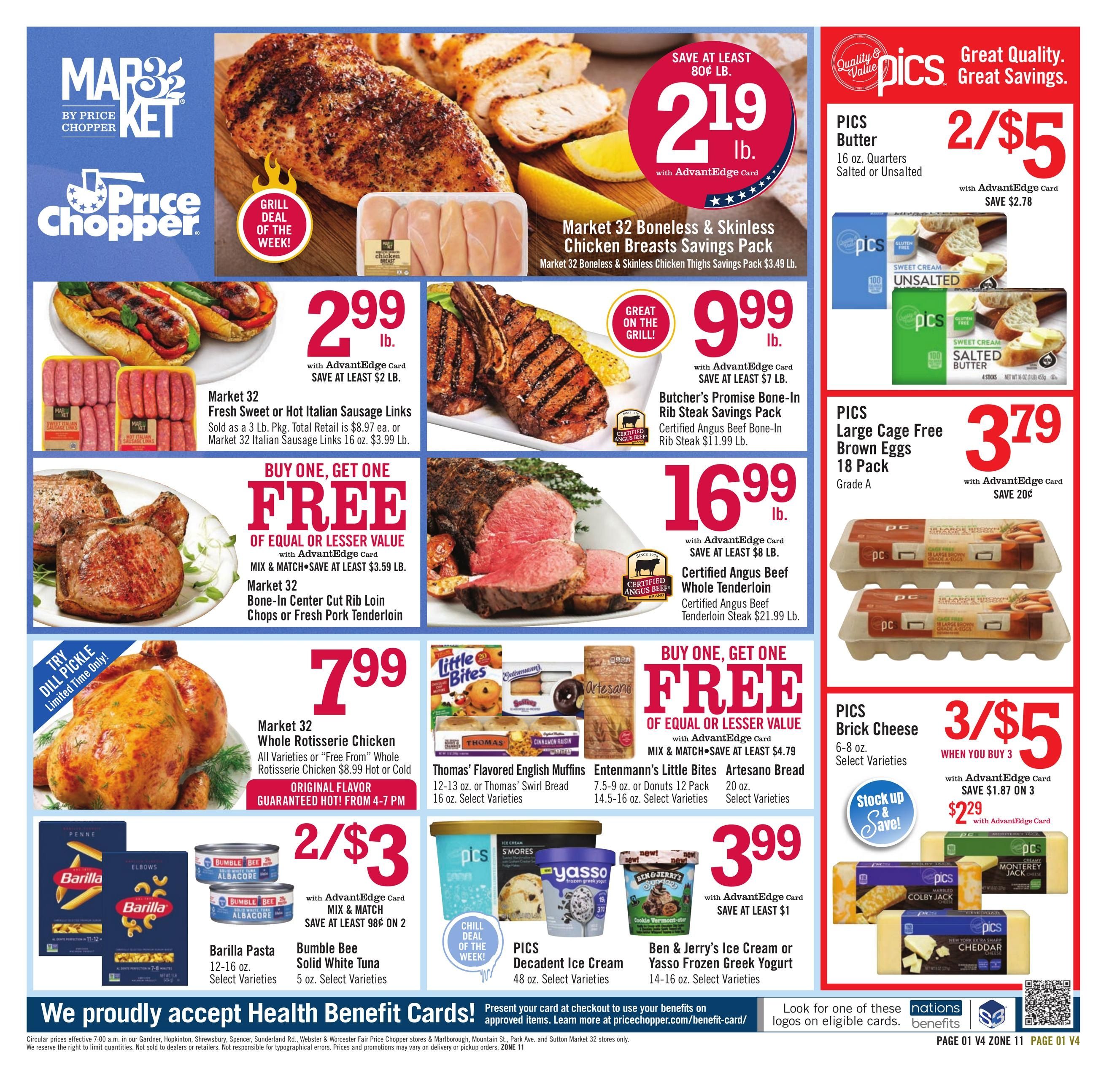Price Chopper (Athol–Mattapan Area, MA–RI) Weekly Ad August 9 - 15, 2026