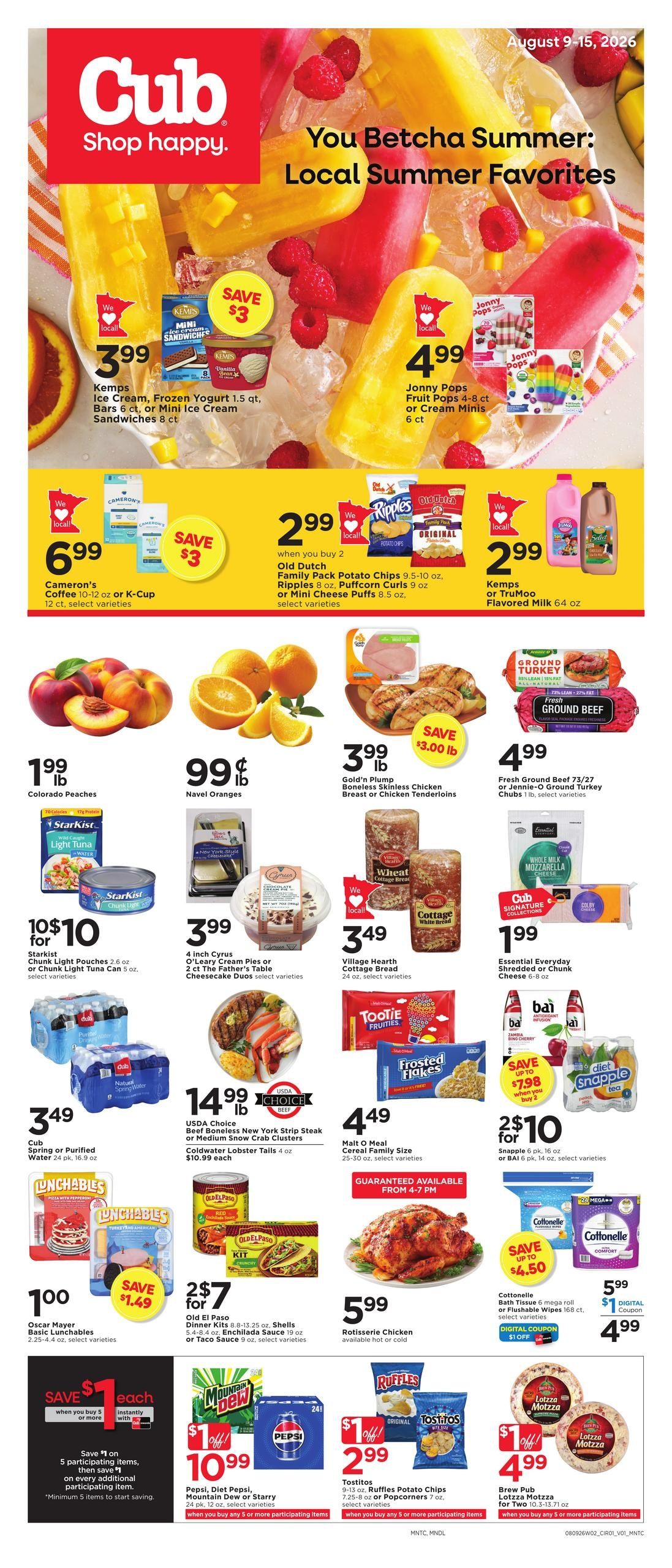 Cub Foods (MN, WI) Weekly Savings Weekly Ad August 9 - 15, 2026