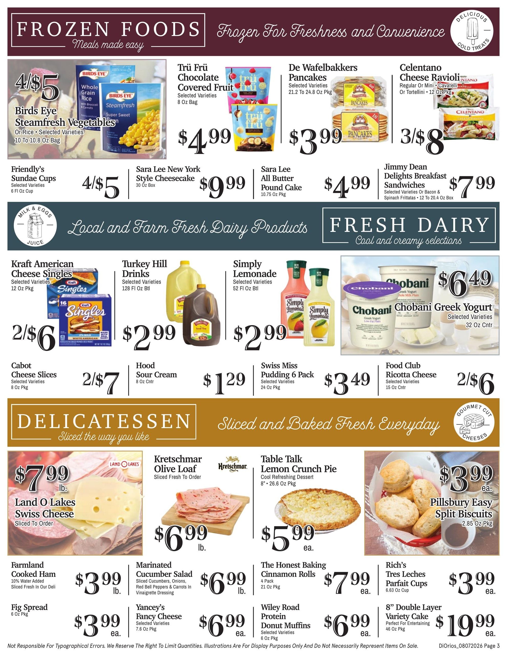 DiOrio's Supermarket Weekly Ad August 7 - 12, 2026