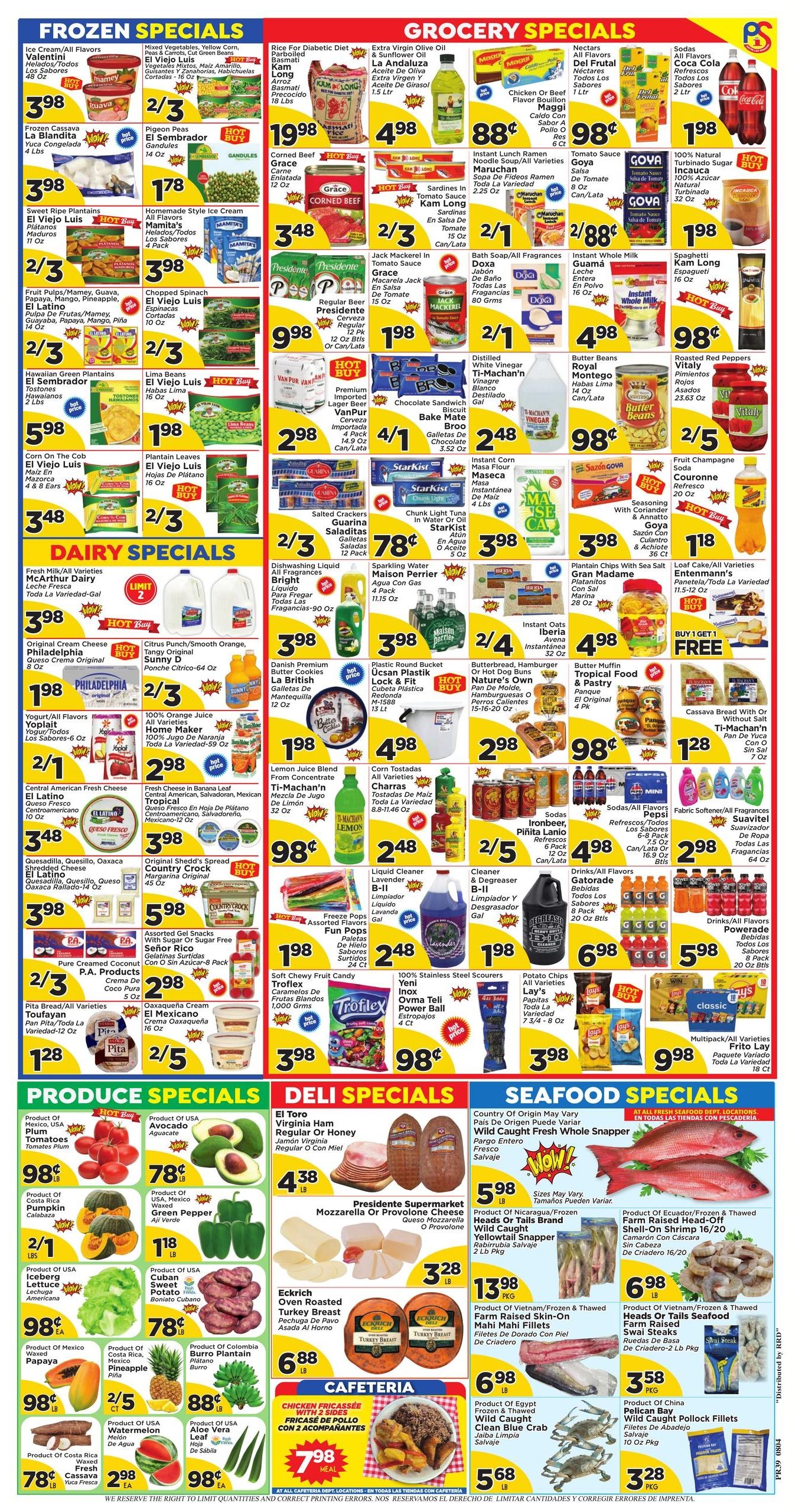 Presidente Supermarkets (Boca Raton Area, FL) Weekly Ad August 5 - 11, 2026