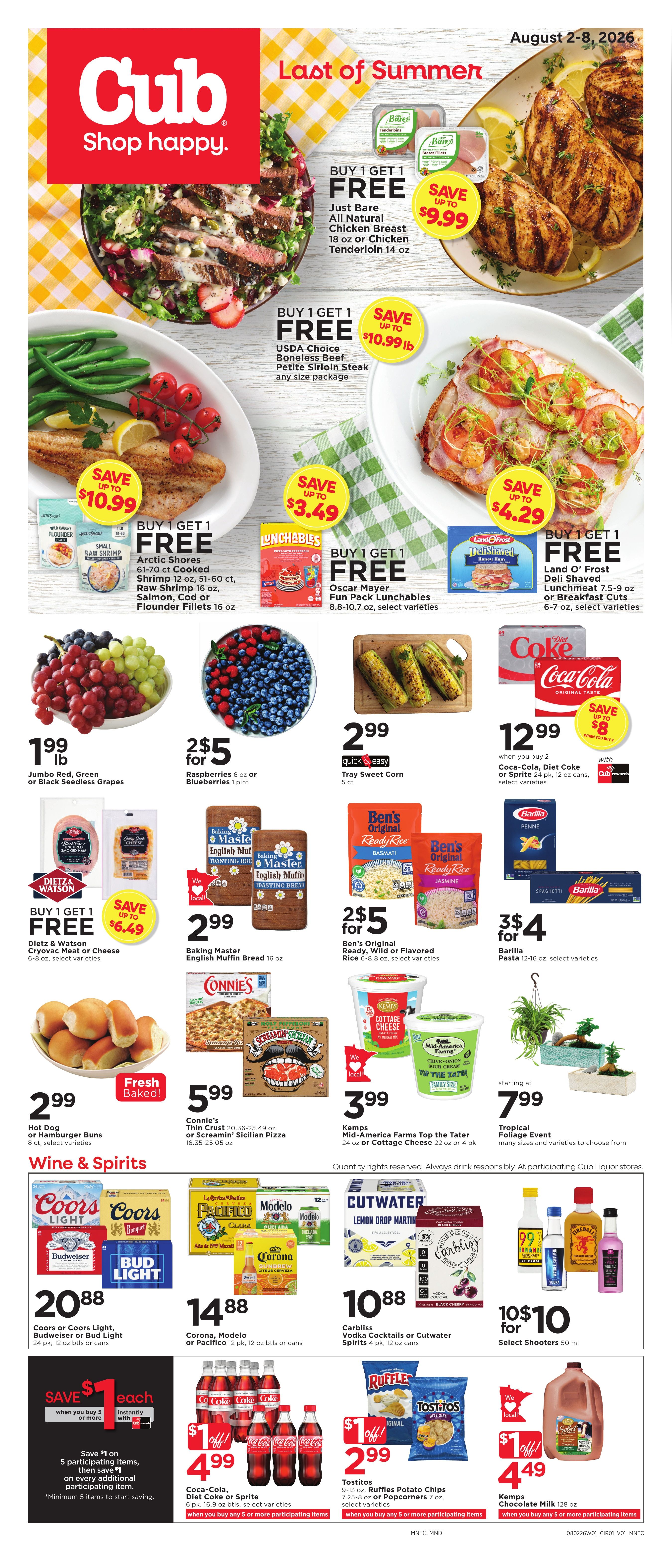 Cub Foods (Minnesota) Weekly Ad August 2 - 8, 2026