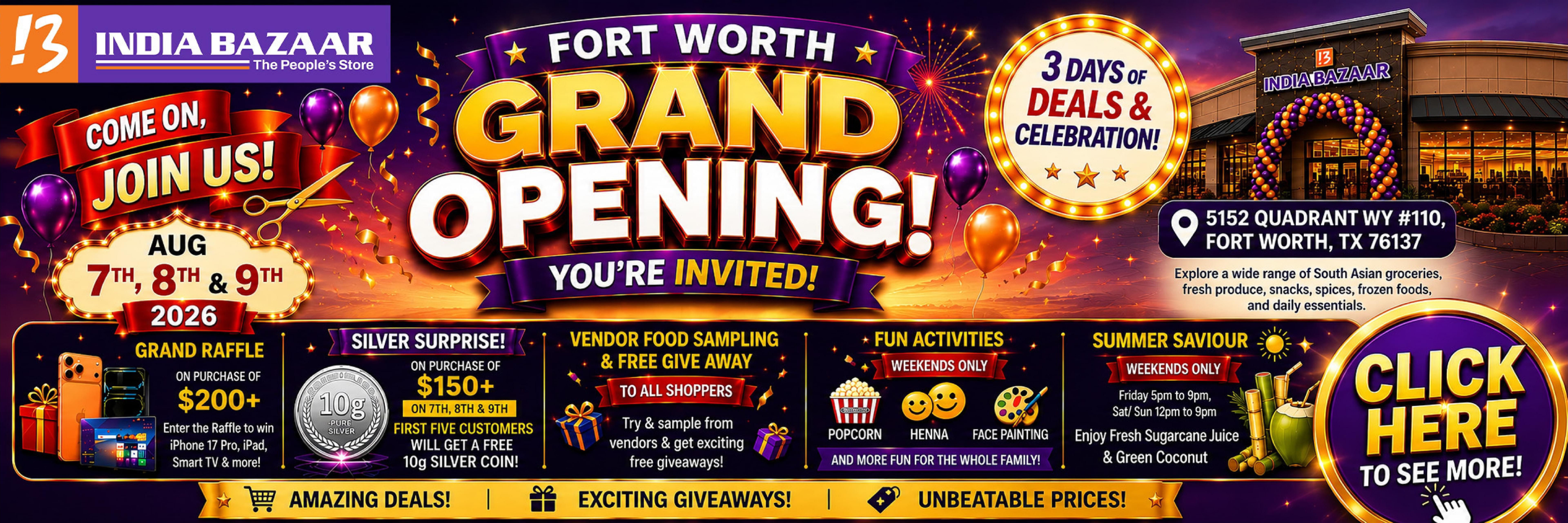 India Bazaar (Allen Area, TX) Weekly Ad August 7 - 13, 2026