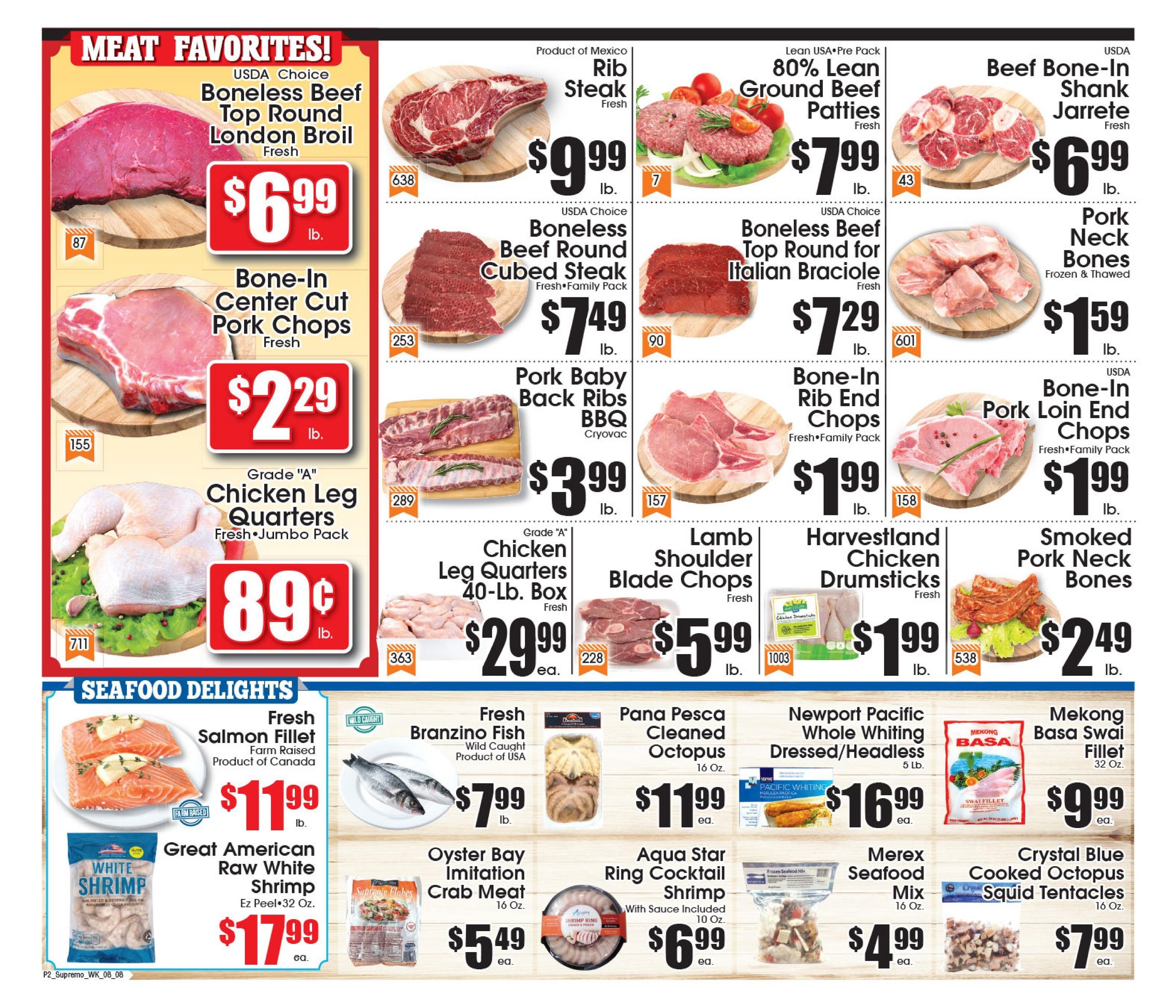 Supremo Foods Inc (New York–Philadelphia Area, NY–PA) Weekly Ad August 8 - 14, 2026