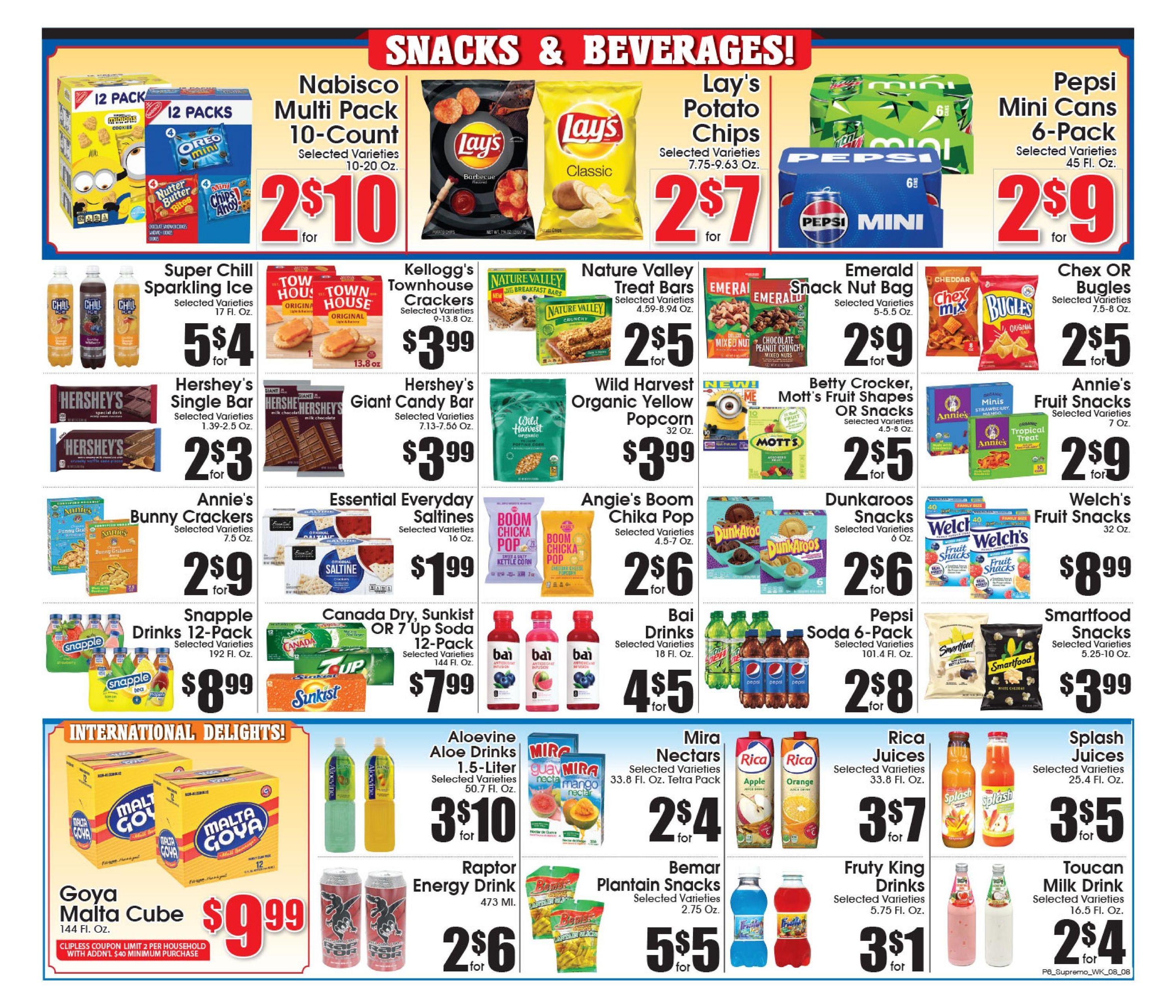 Supremo Foods Inc (New York–Philadelphia Area, NY–PA) Weekly Ad August 8 - 14, 2026