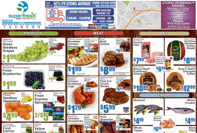 SuperFresh Supermarkets (Irvington, NJ) SuperFresh Weekly Ad August 7 - 13, 2026