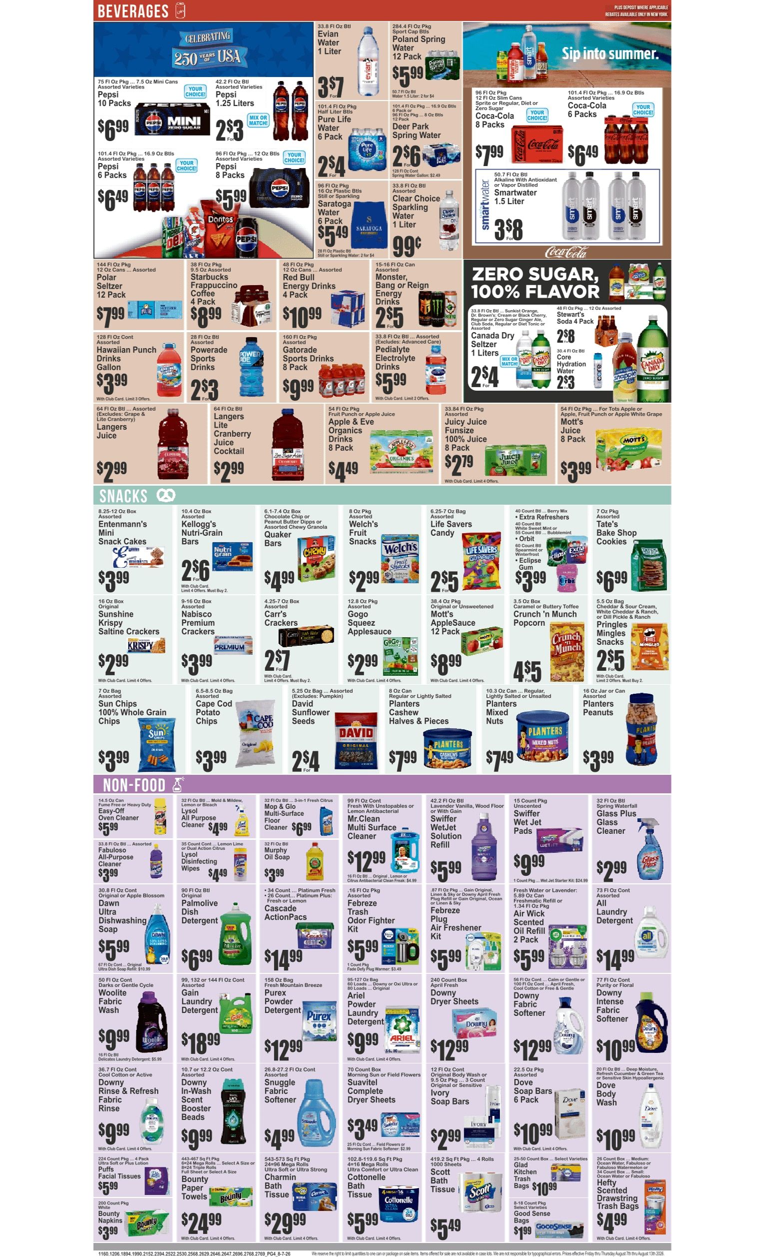 SuperFresh Supermarkets (Irvington, NJ) SuperFresh Weekly Ad August 7 - 13, 2026