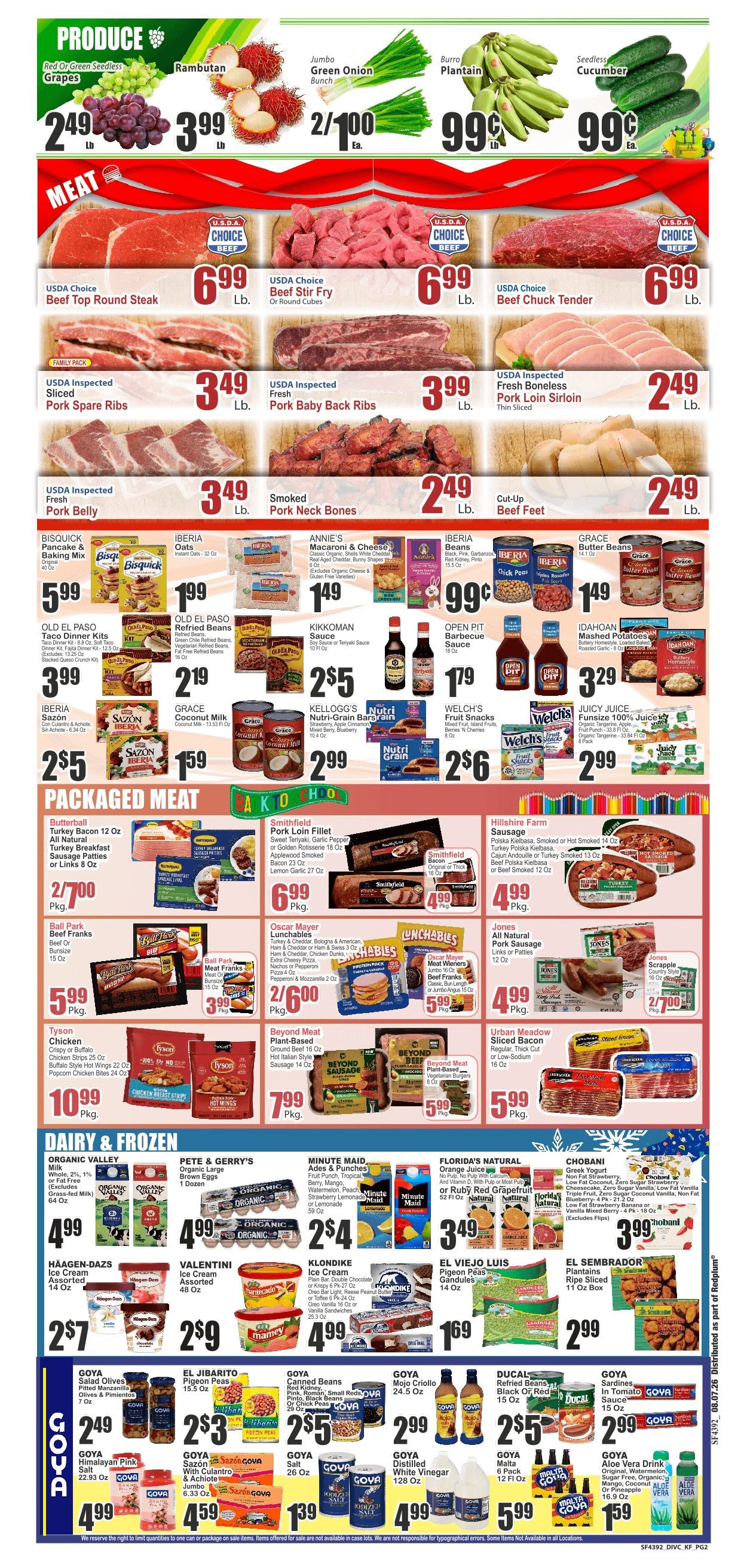 SuperFresh Supermarkets (Miami Gardens, FL) SuperFresh Weekly Ad August 7 - 13, 2026