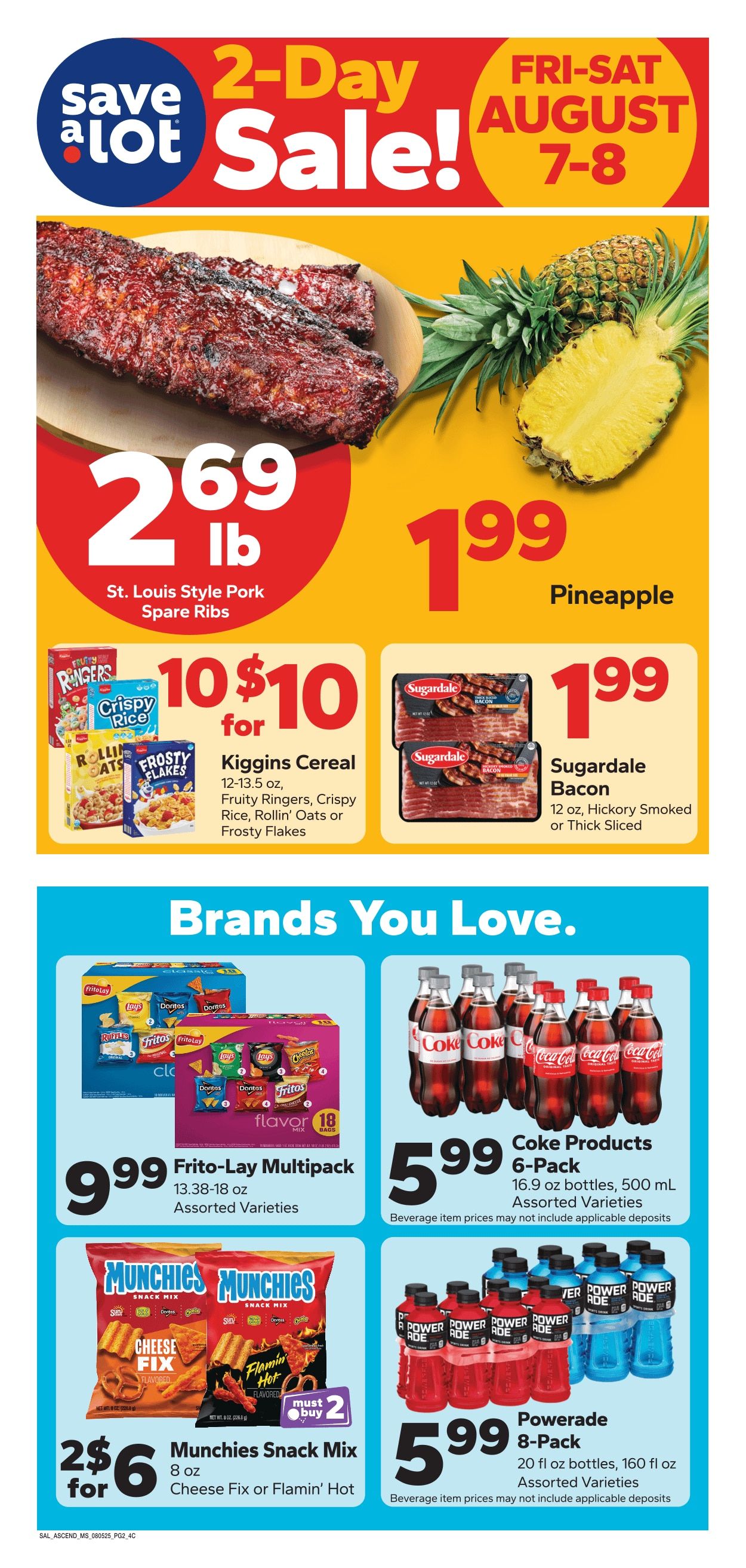 Save a Lot Food Stores (Canton and other locations, MS) Weekly Ad August 5 - 11, 2026