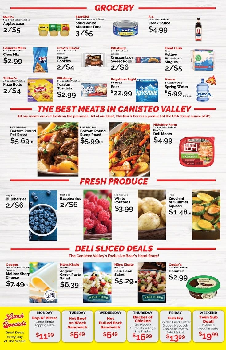 Canisteo Shurfine Weekly Ad August 7 - 13, 2026
