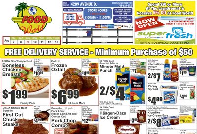 Food World Supermarket (4209 Avenue D, Brooklyn, NY) Key Food Weekly Ad August 7 - 13, 2026