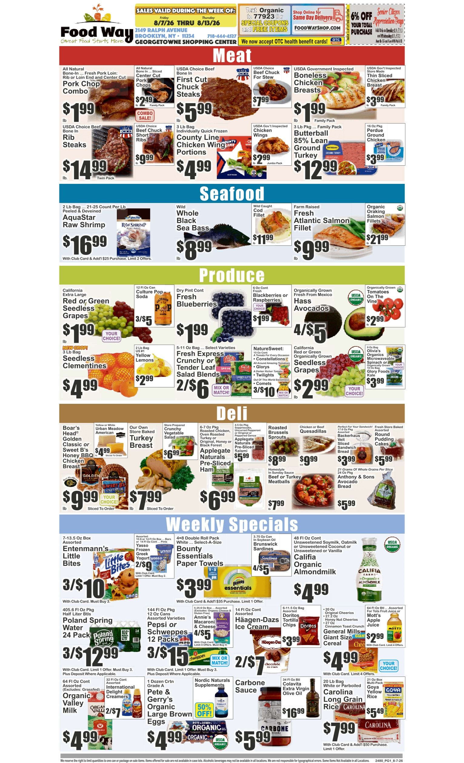 Food Way (2149 Ralph Avenue, Brooklyn, NY) Key Food Weekly Ad August 7 - 13, 2026