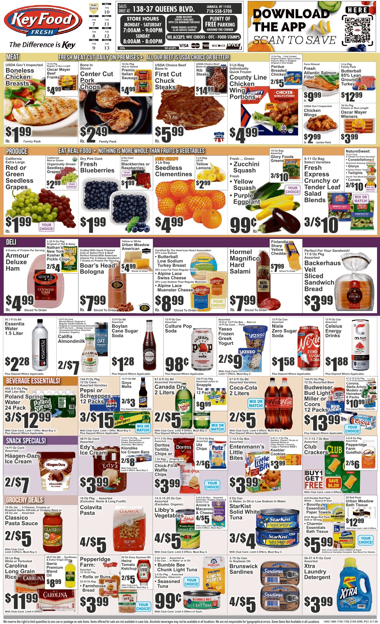 Key Food (138-37 Queens Blvd, Jamaica, NY) Weekly Ad August 7 - 13, 2026