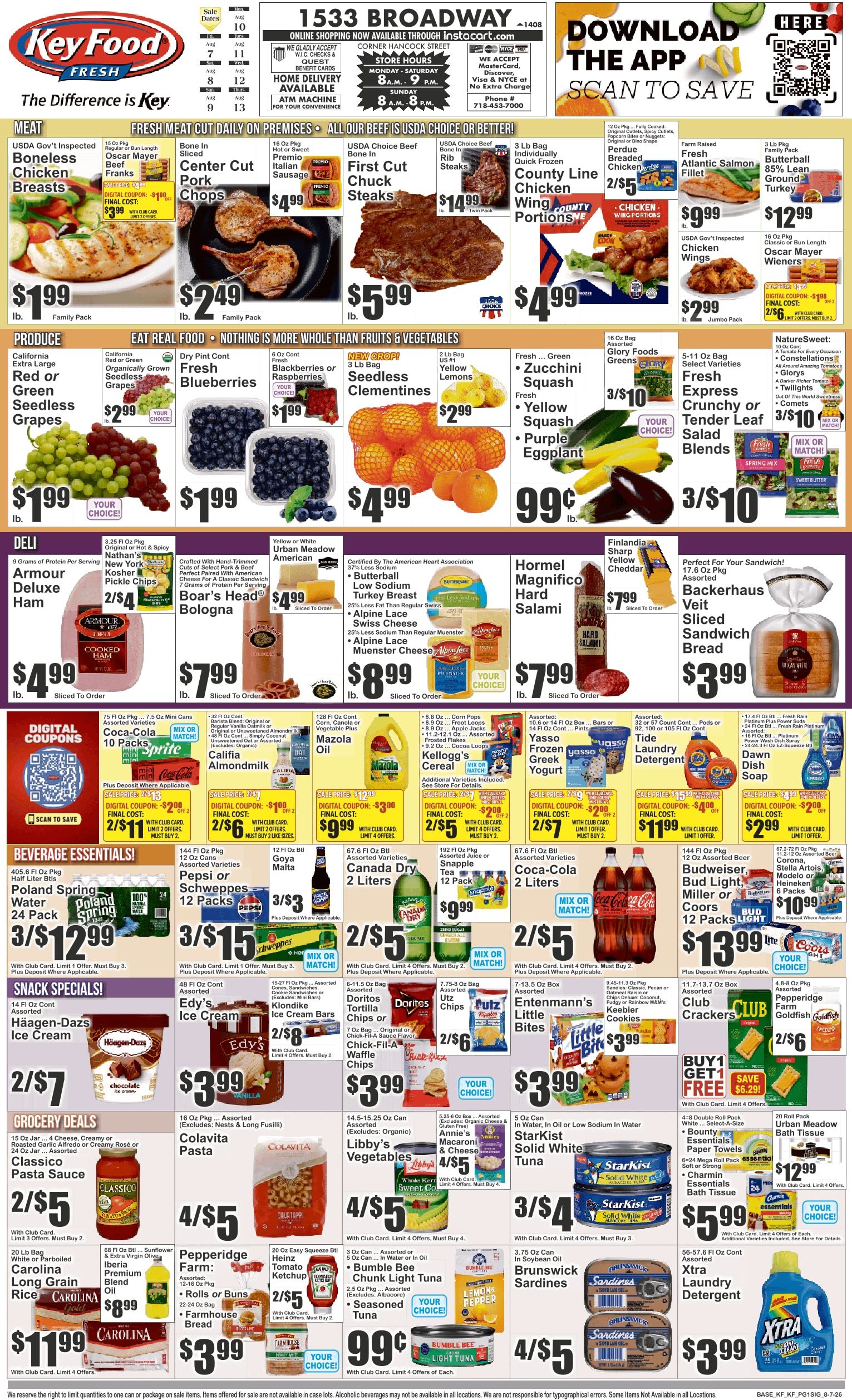 Key Food (1533 Broadway, Brooklyn, NY) Weekly Ad August 7 - 13, 2026